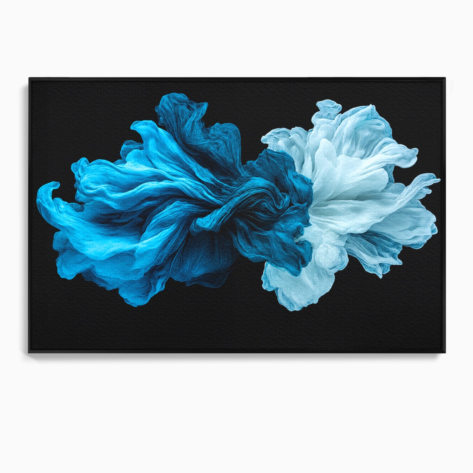 Tablou Canvas Premium LuxCanva® C1378, Flori Abstracte Albastre, Flori, Abstract, Arta Moderna, Dormitor, Living, Culori Vibrante