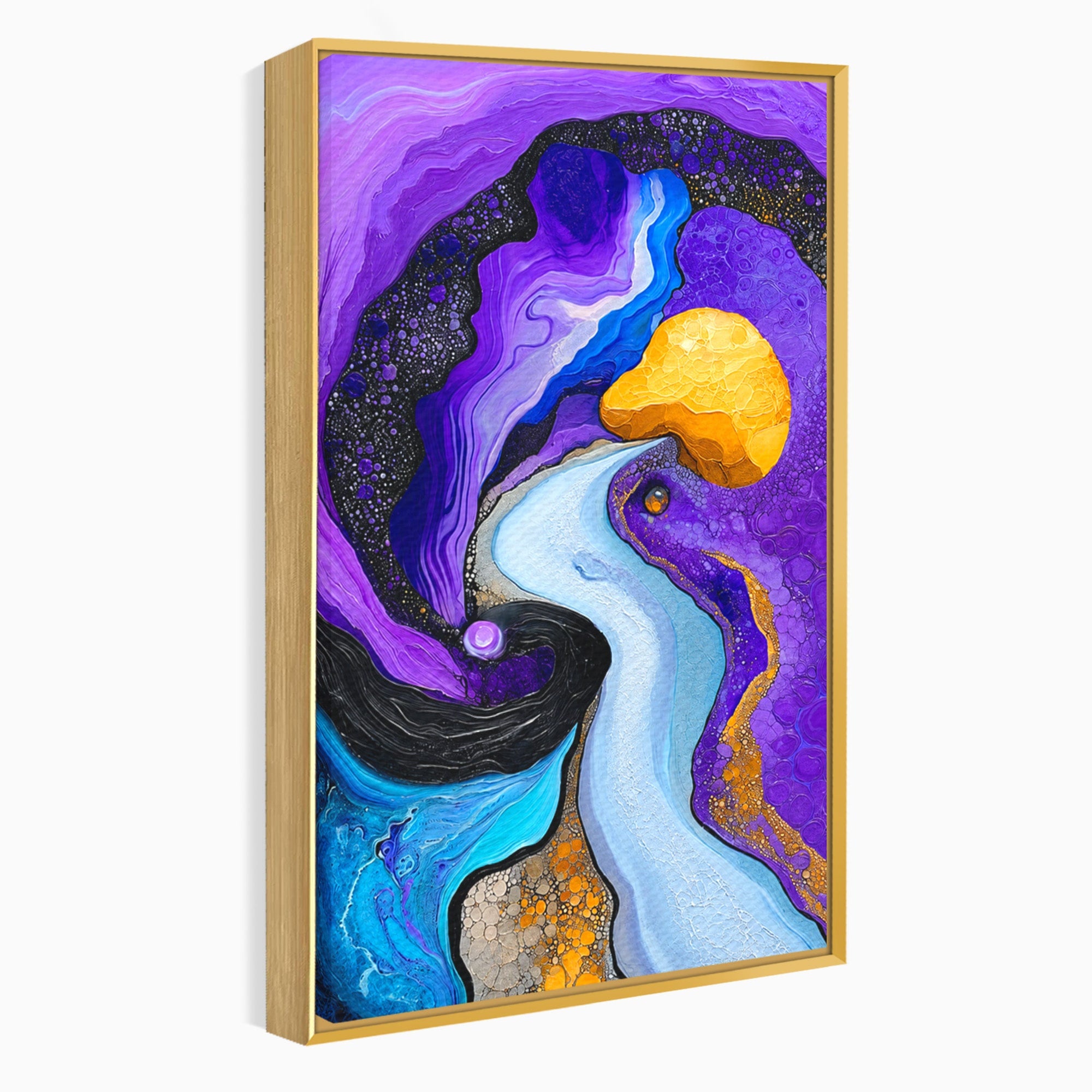 Tablou Canvas Premium LuxCanva® C1380, Calea Galactica, Abstract, Galaxie, Peisaj, Modern, Living, Culori Vibrante