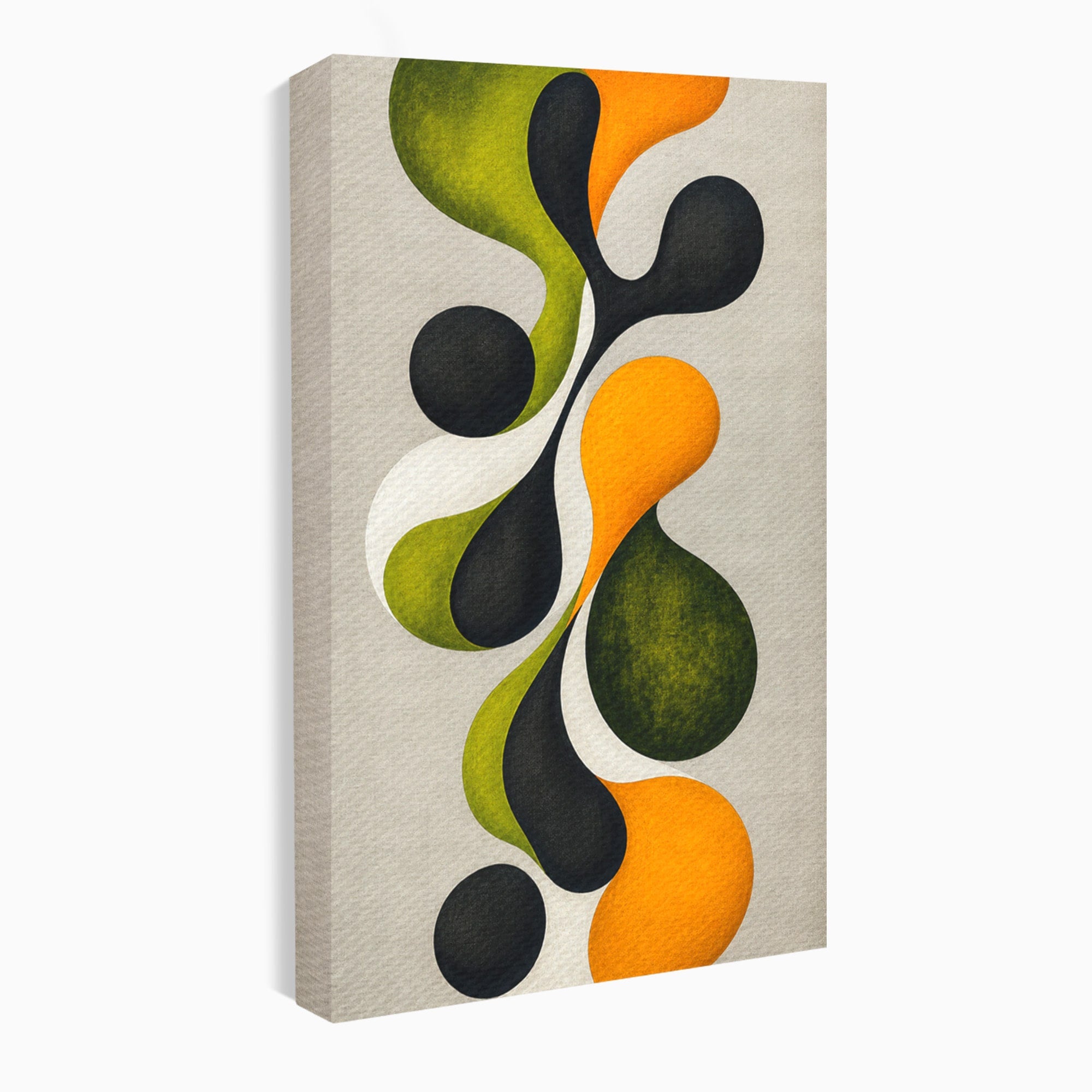 Tablou Canvas Premium LuxCanva® C1381, Forme Abstracte Organice, Abstract, Forme, Modern, Living, Birou, Culori Vibrante