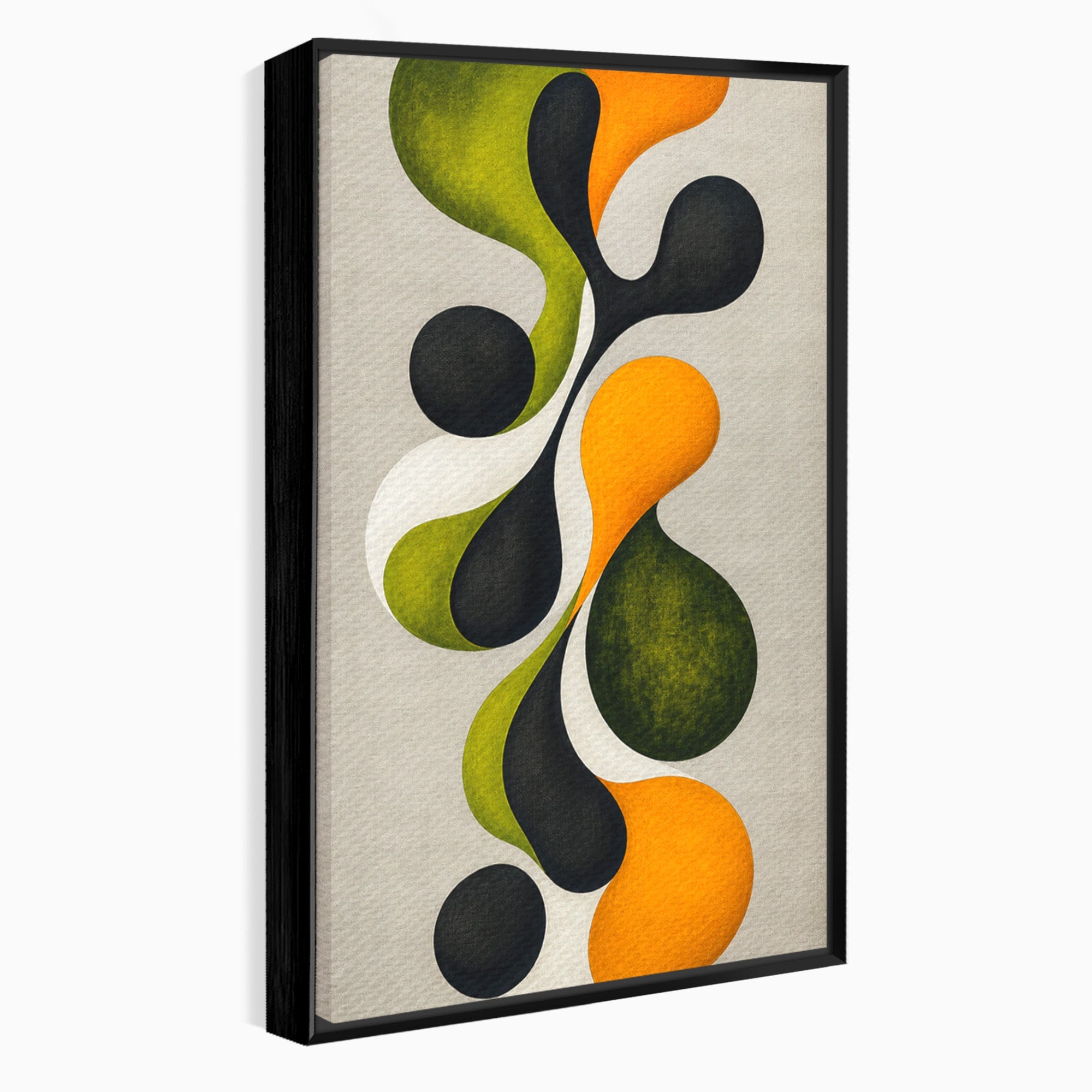 Tablou Canvas Premium LuxCanva® C1381, Forme Abstracte Organice, Abstract, Forme, Modern, Living, Birou, Culori Vibrante