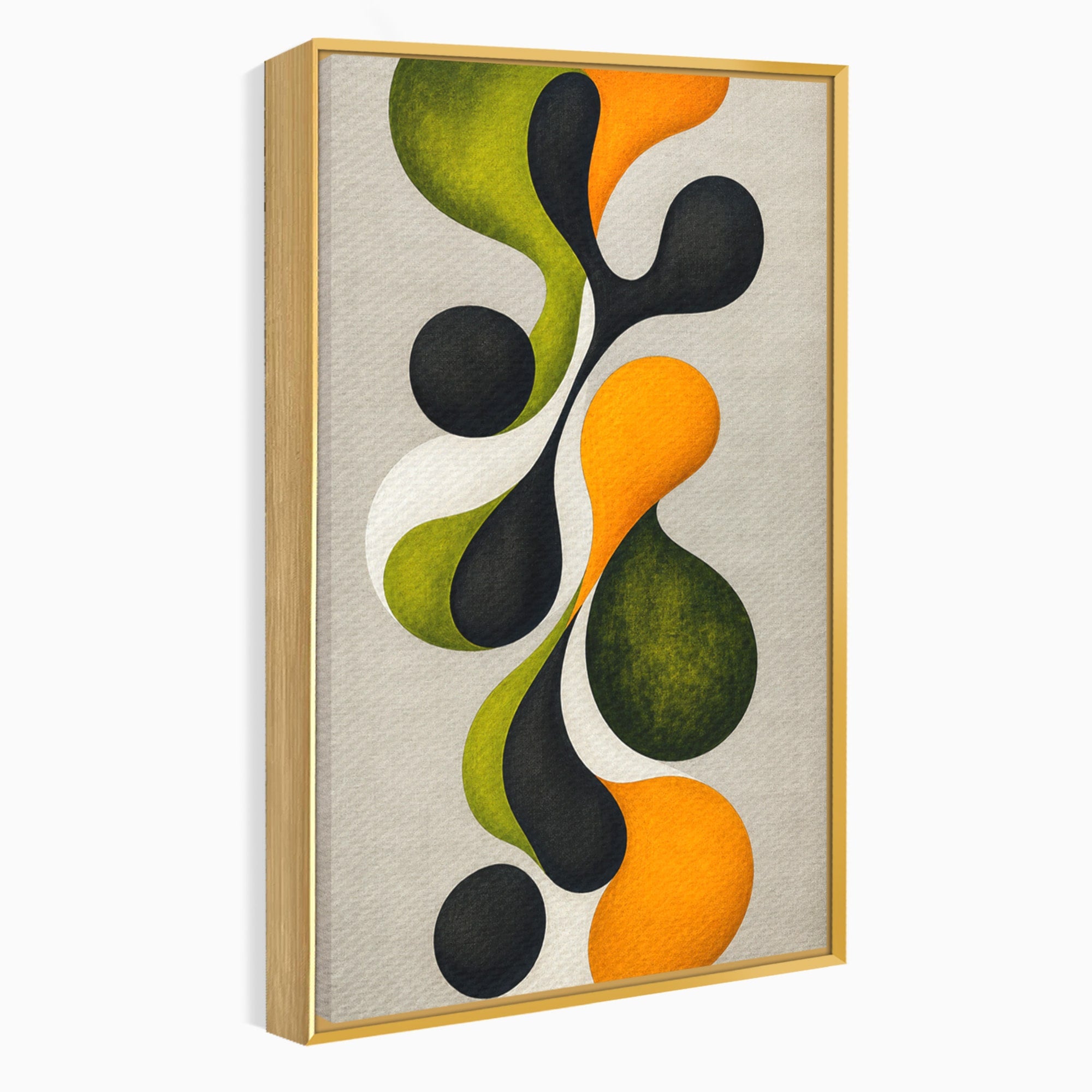 Tablou Canvas Premium LuxCanva® C1381, Forme Abstracte Organice, Abstract, Forme, Modern, Living, Birou, Culori Vibrante
