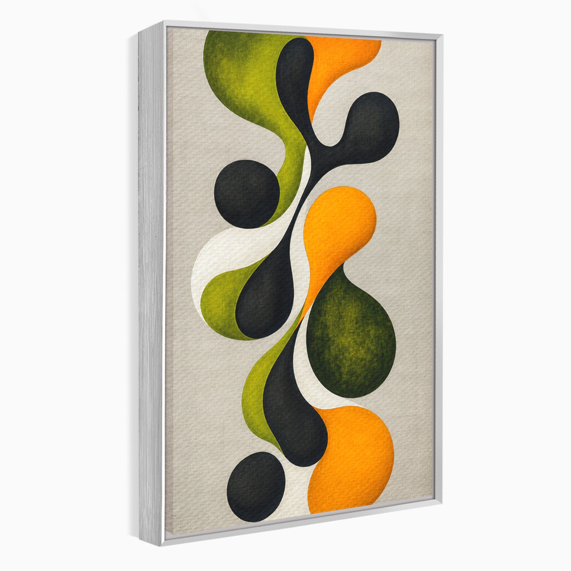 Tablou Canvas Premium LuxCanva® C1381, Forme Abstracte Organice, Abstract, Forme, Modern, Living, Birou, Culori Vibrante