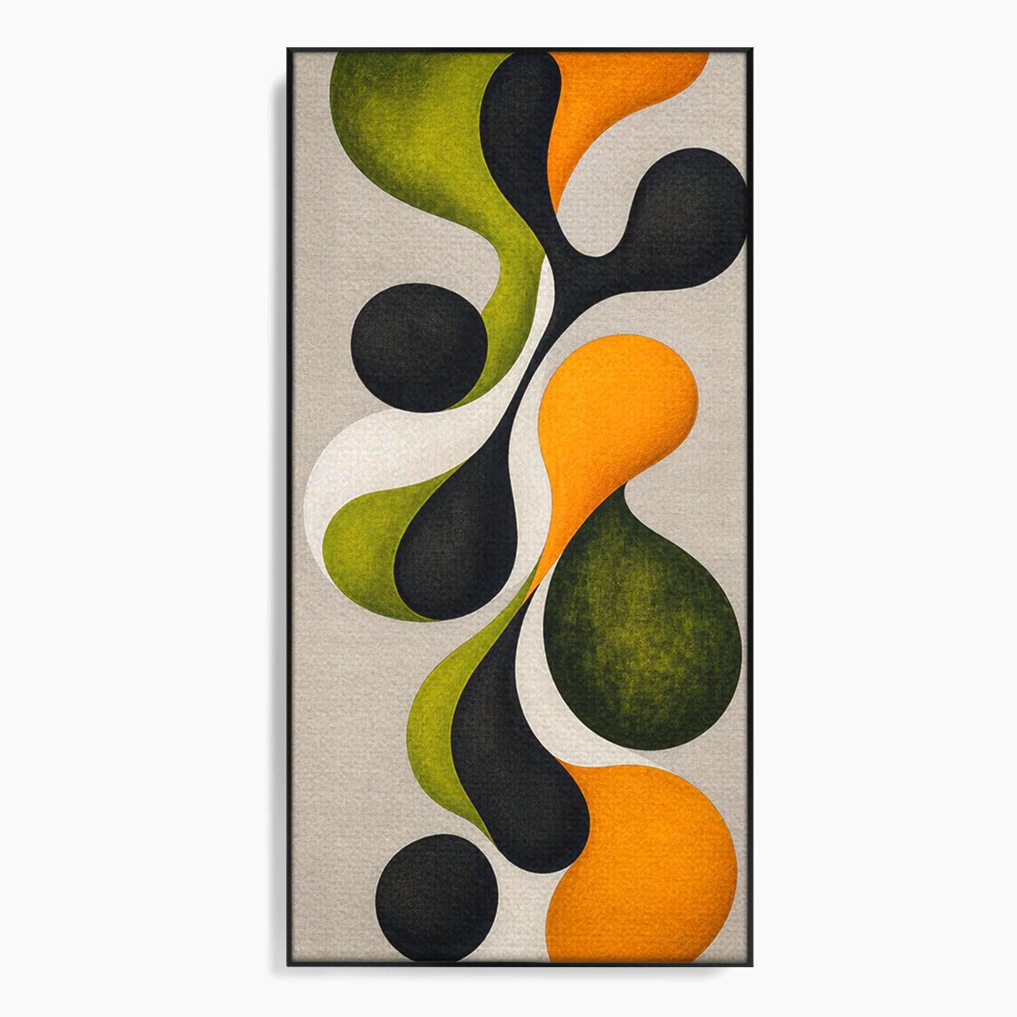 Tablou Canvas Premium LuxCanva® C1381, Forme Abstracte Organice, Abstract, Forme, Modern, Living, Birou, Culori Vibrante