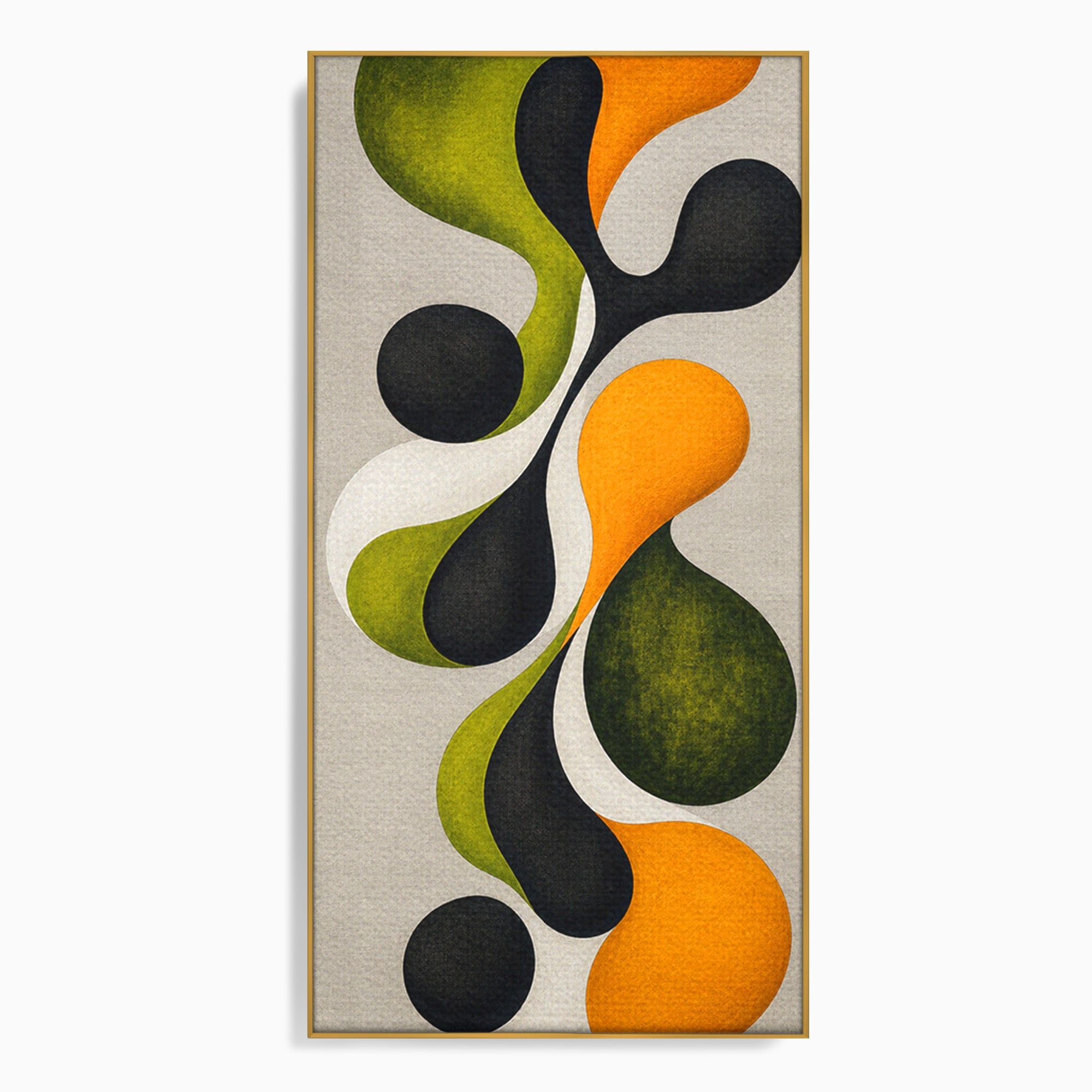 Tablou Canvas Premium LuxCanva® C1381, Forme Abstracte Organice, Abstract, Forme, Modern, Living, Birou, Culori Vibrante