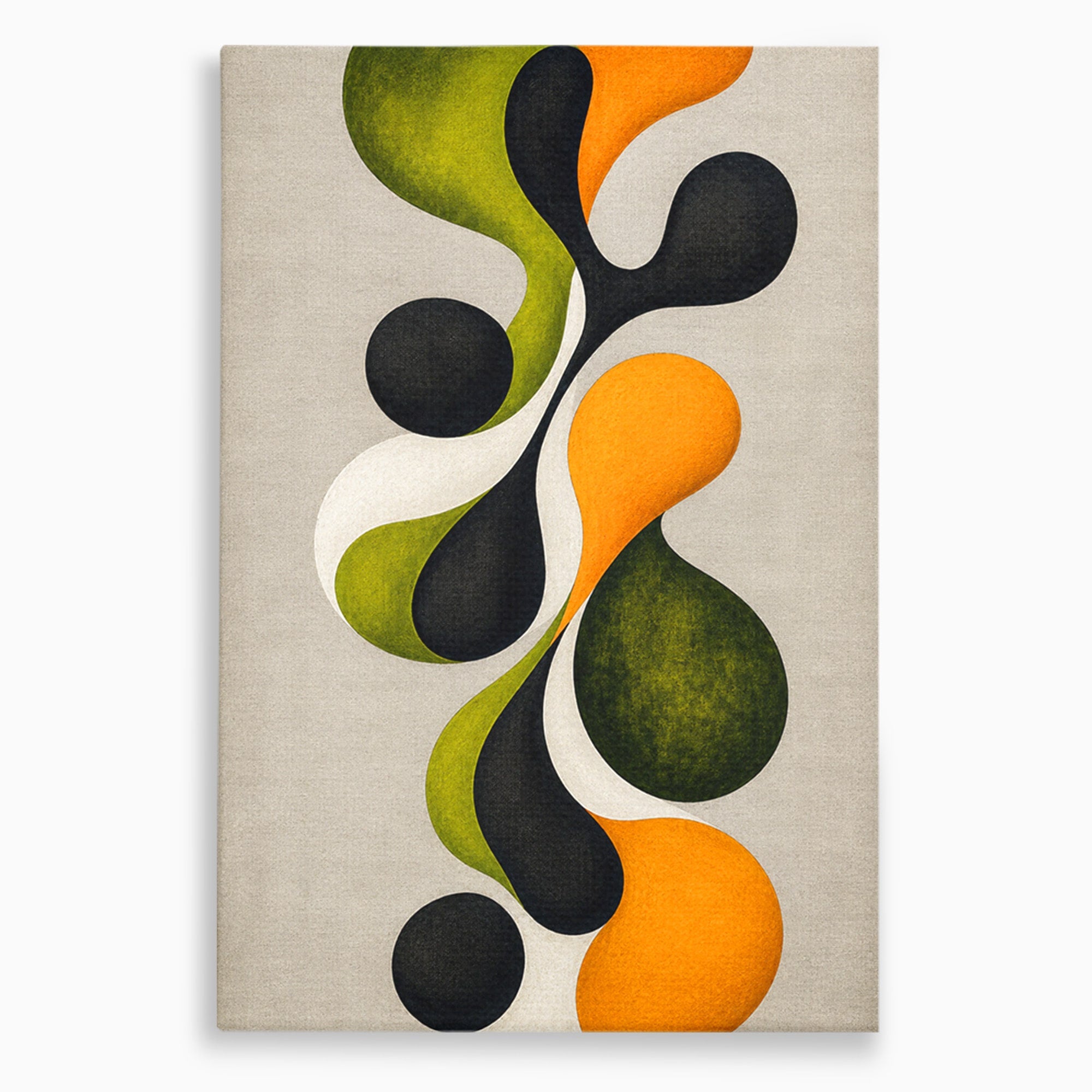 Tablou Canvas Premium LuxCanva® C1381, Forme Abstracte Organice, Abstract, Forme, Modern, Living, Birou, Culori Vibrante
