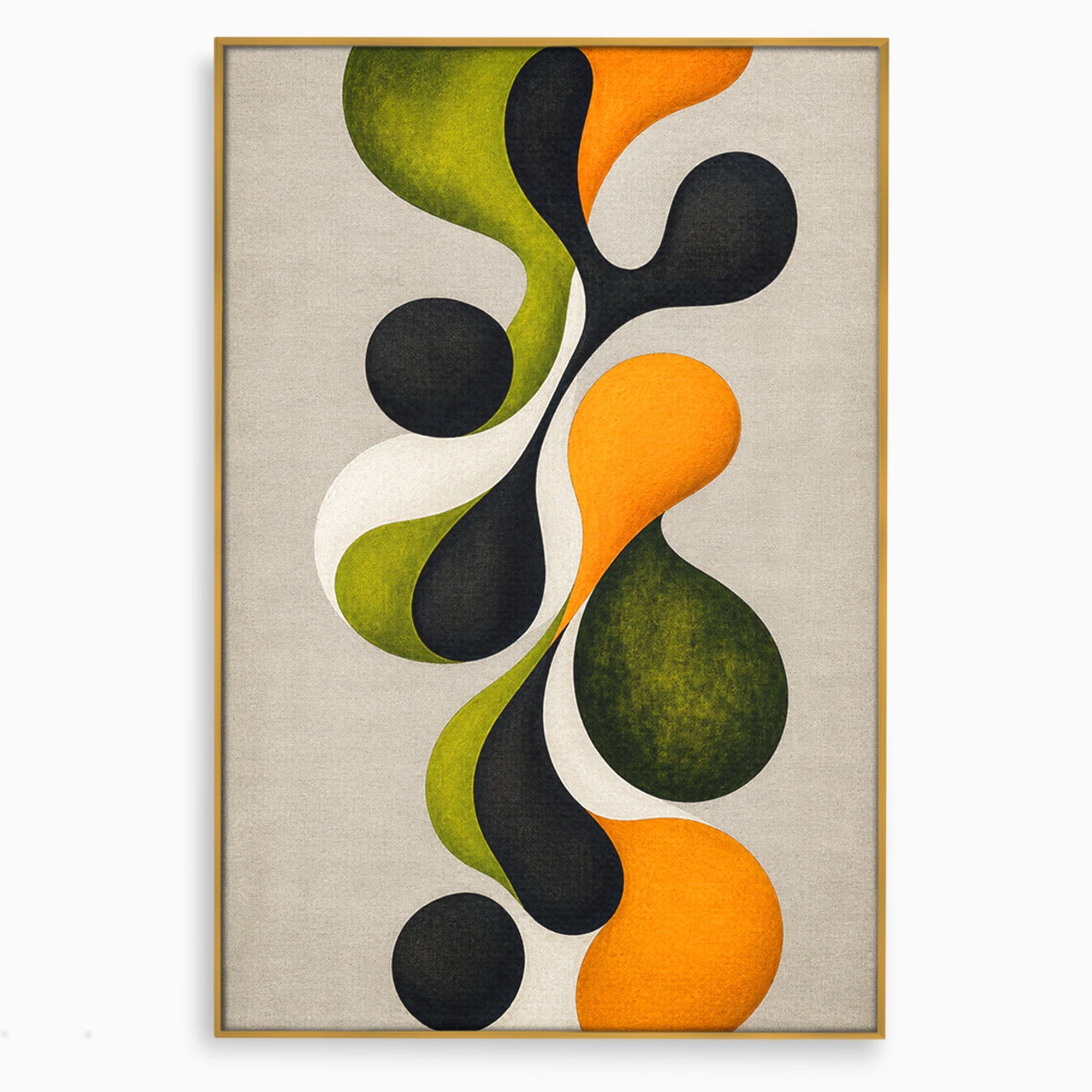 Tablou Canvas Premium LuxCanva® C1381, Forme Abstracte Organice, Abstract, Forme, Modern, Living, Birou, Culori Vibrante
