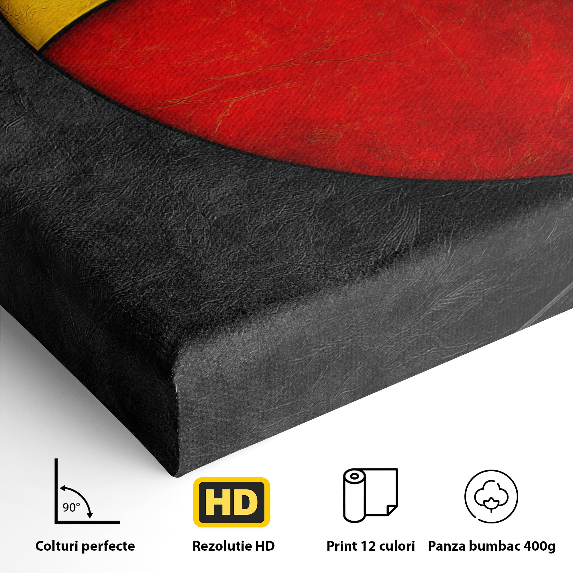 Tablou Canvas Premium LuxCanva® C1382, Cercuri Abstracte, Abstract, Cercuri, Modern, Living, Birou, Culori Vibrante