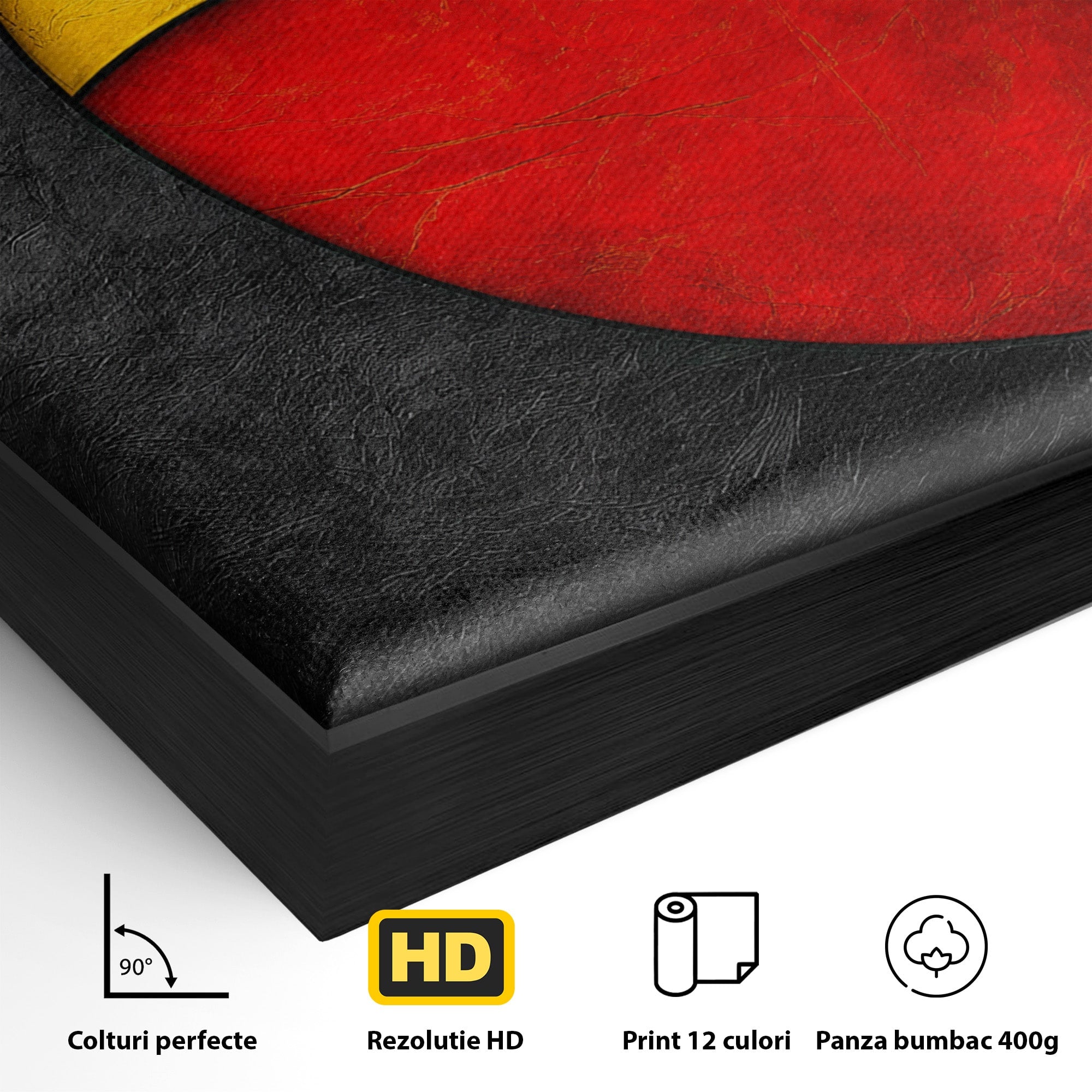 Tablou Canvas Premium LuxCanva® C1382, Cercuri Abstracte, Abstract, Cercuri, Modern, Living, Birou, Culori Vibrante