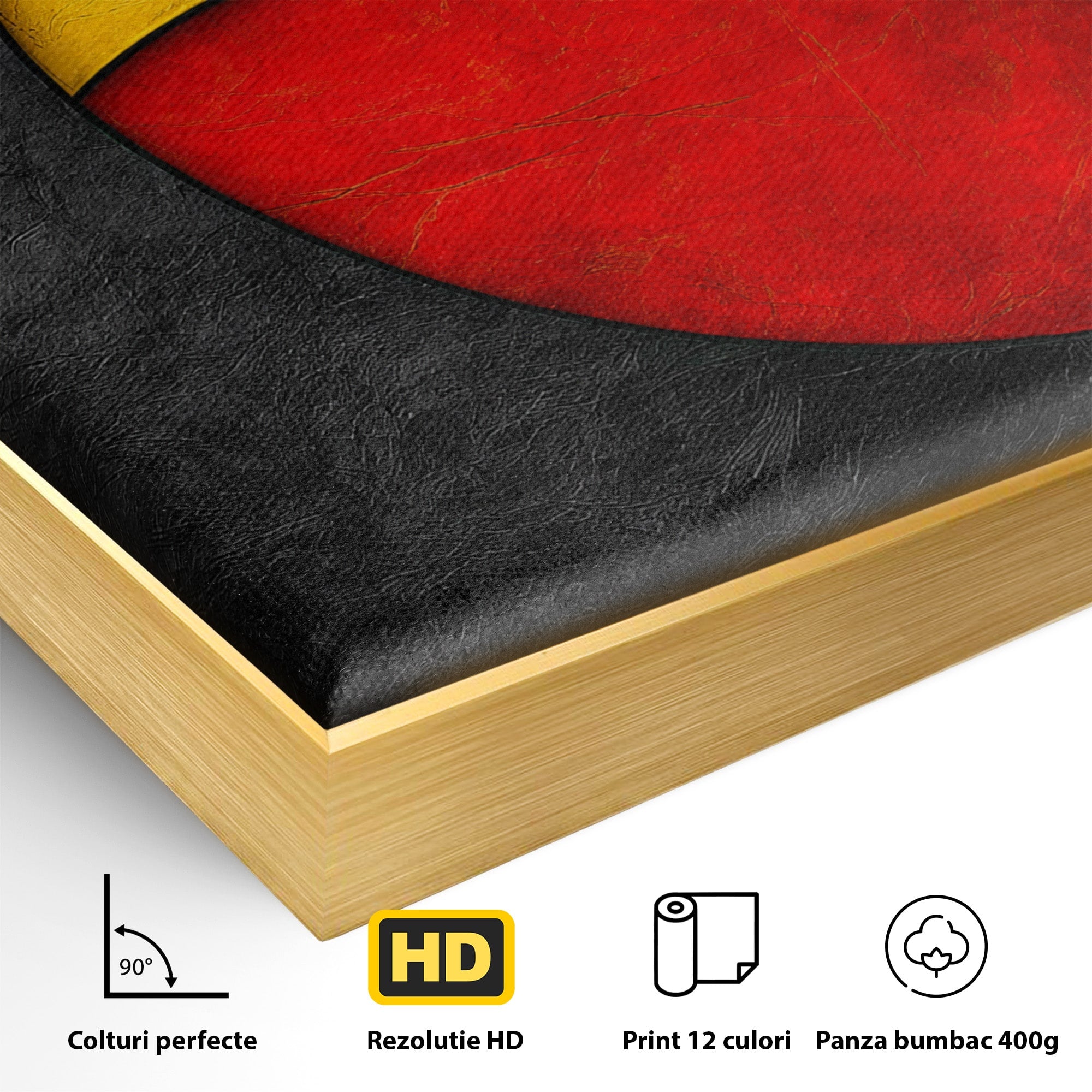 Tablou Canvas Premium LuxCanva® C1382, Cercuri Abstracte, Abstract, Cercuri, Modern, Living, Birou, Culori Vibrante