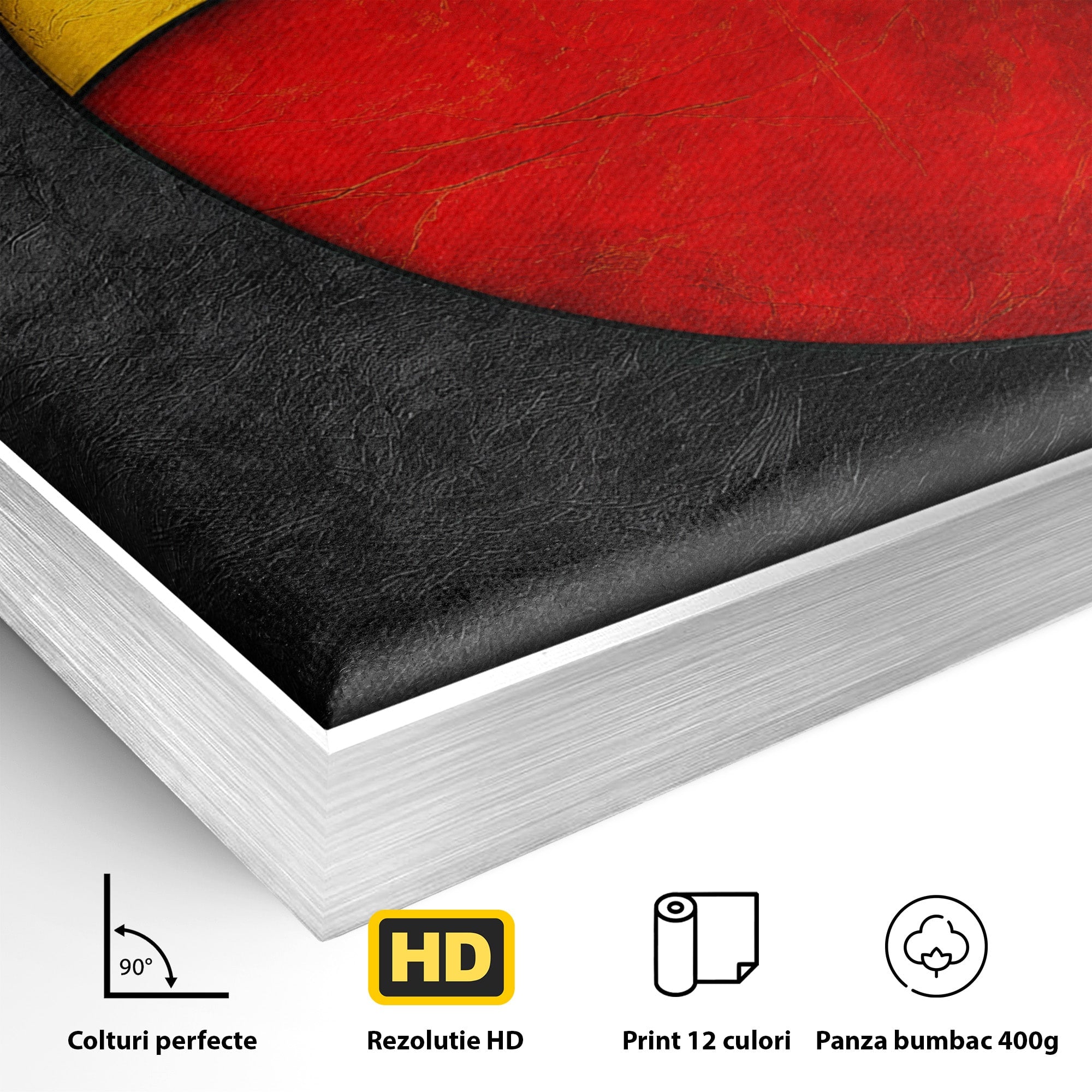 Tablou Canvas Premium LuxCanva® C1382, Cercuri Abstracte, Abstract, Cercuri, Modern, Living, Birou, Culori Vibrante