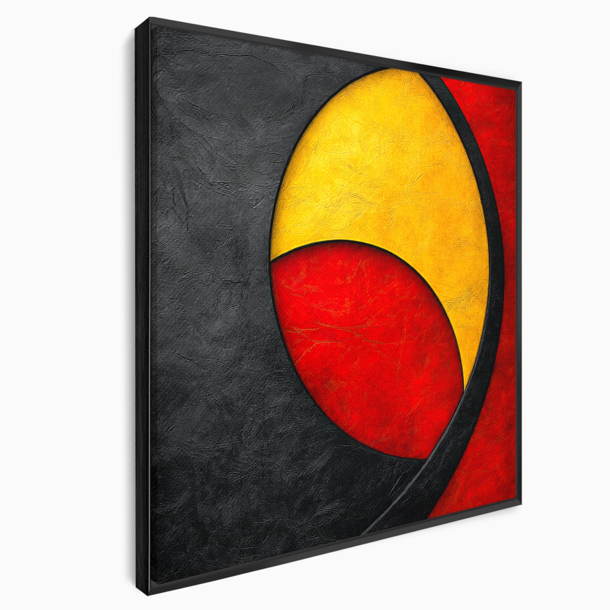 Tablou Canvas Premium LuxCanva® C1382, Cercuri Abstracte, Abstract, Cercuri, Modern, Living, Birou, Culori Vibrante