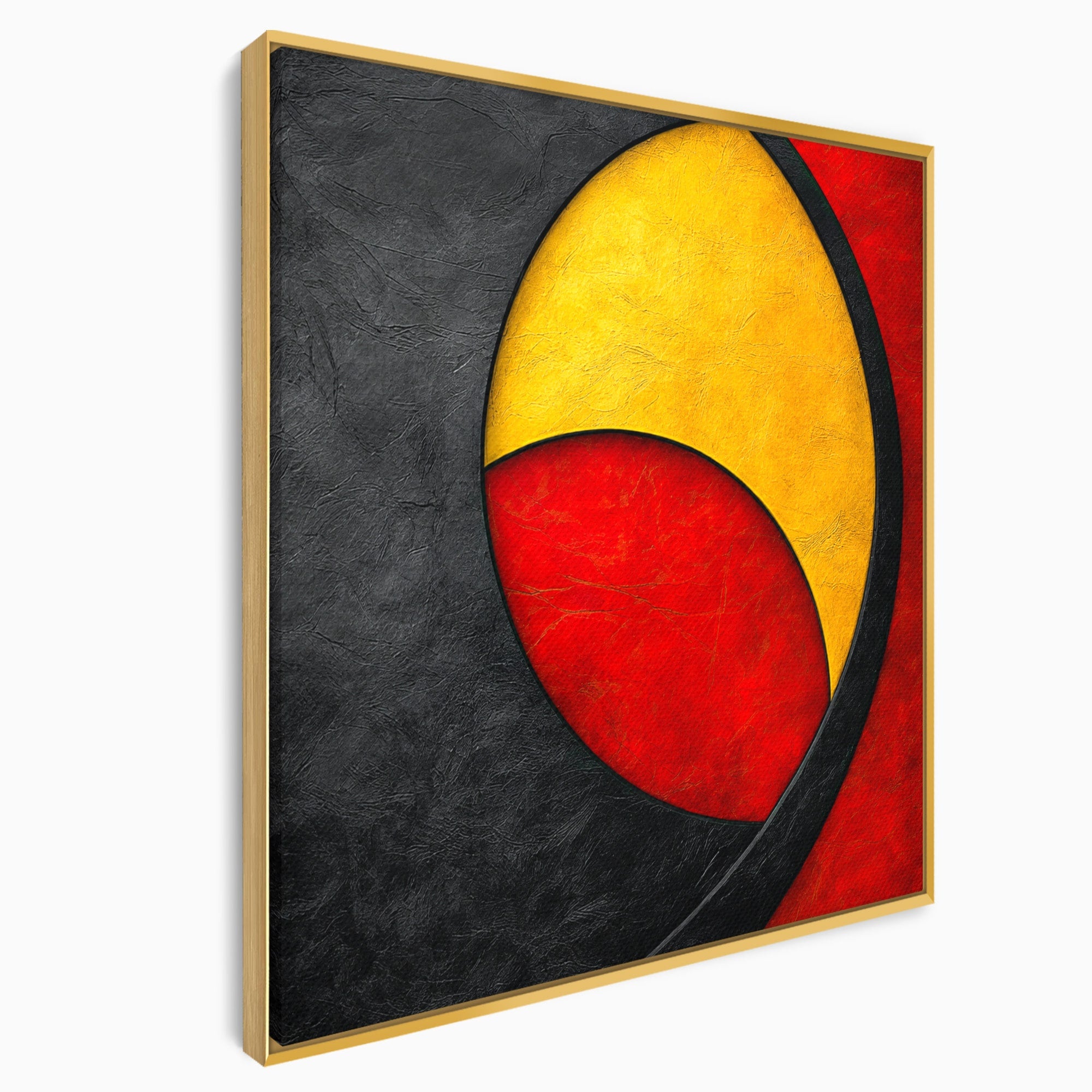 Tablou Canvas Premium LuxCanva® C1382, Cercuri Abstracte, Abstract, Cercuri, Modern, Living, Birou, Culori Vibrante