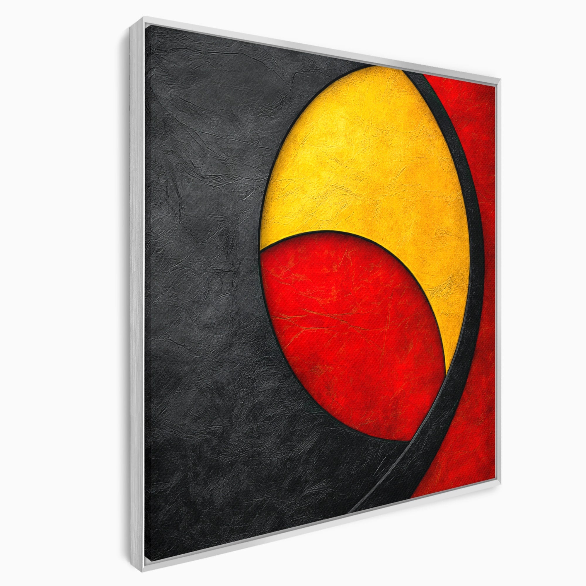 Tablou Canvas Premium LuxCanva® C1382, Cercuri Abstracte, Abstract, Cercuri, Modern, Living, Birou, Culori Vibrante