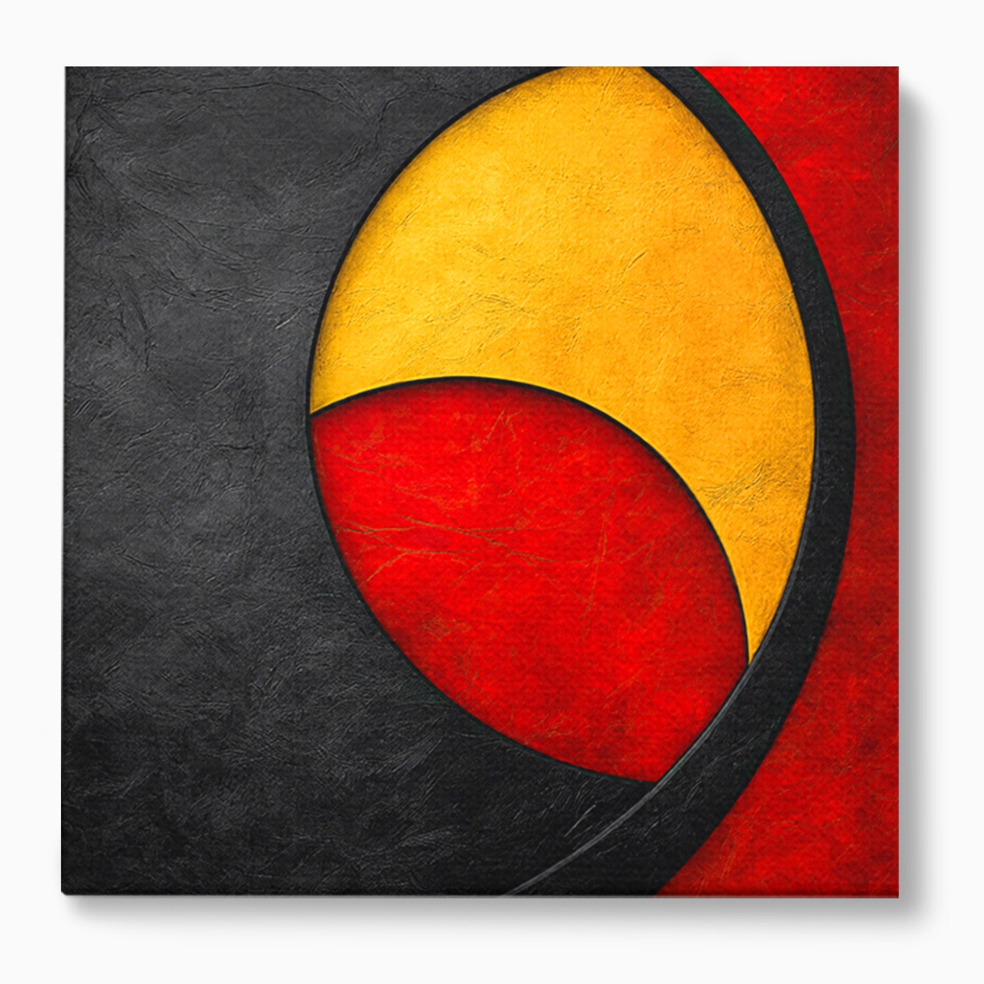 Tablou Canvas Premium LuxCanva® C1382, Cercuri Abstracte, Abstract, Cercuri, Modern, Living, Birou, Culori Vibrante