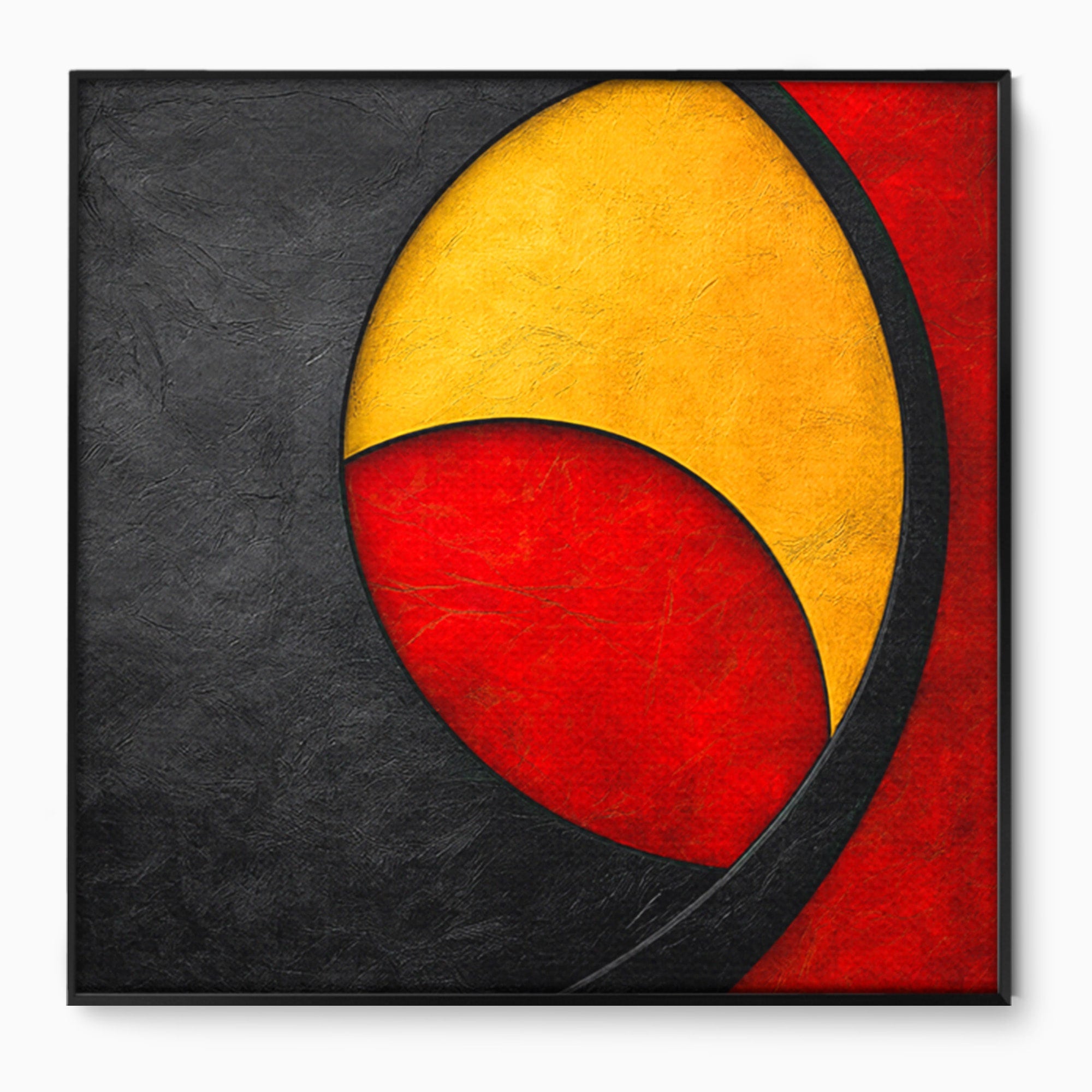Tablou Canvas Premium LuxCanva® C1382, Cercuri Abstracte, Abstract, Cercuri, Modern, Living, Birou, Culori Vibrante