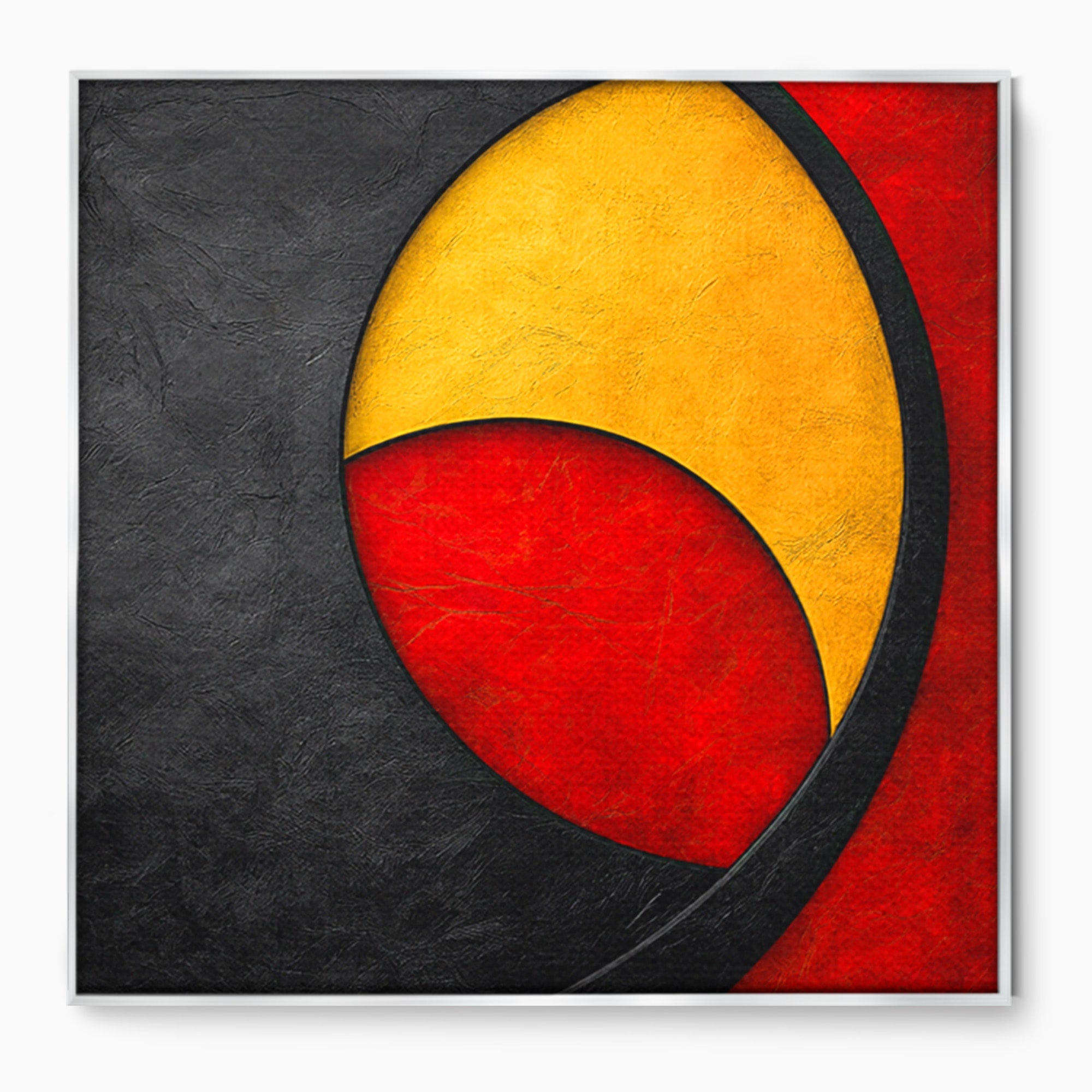 Tablou Canvas Premium LuxCanva® C1382, Cercuri Abstracte, Abstract, Cercuri, Modern, Living, Birou, Culori Vibrante