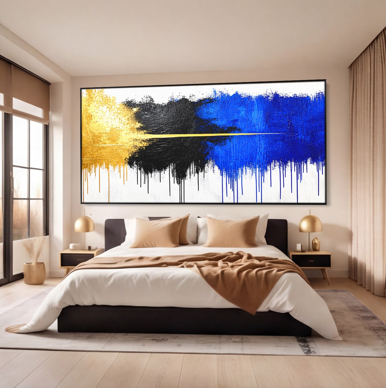 Tablou Canvas Premium LuxCanva® C1383, Impactul Culorilor, Abstract, Modern, Arta Contemporana, Living, Birou, Culori Vibrante