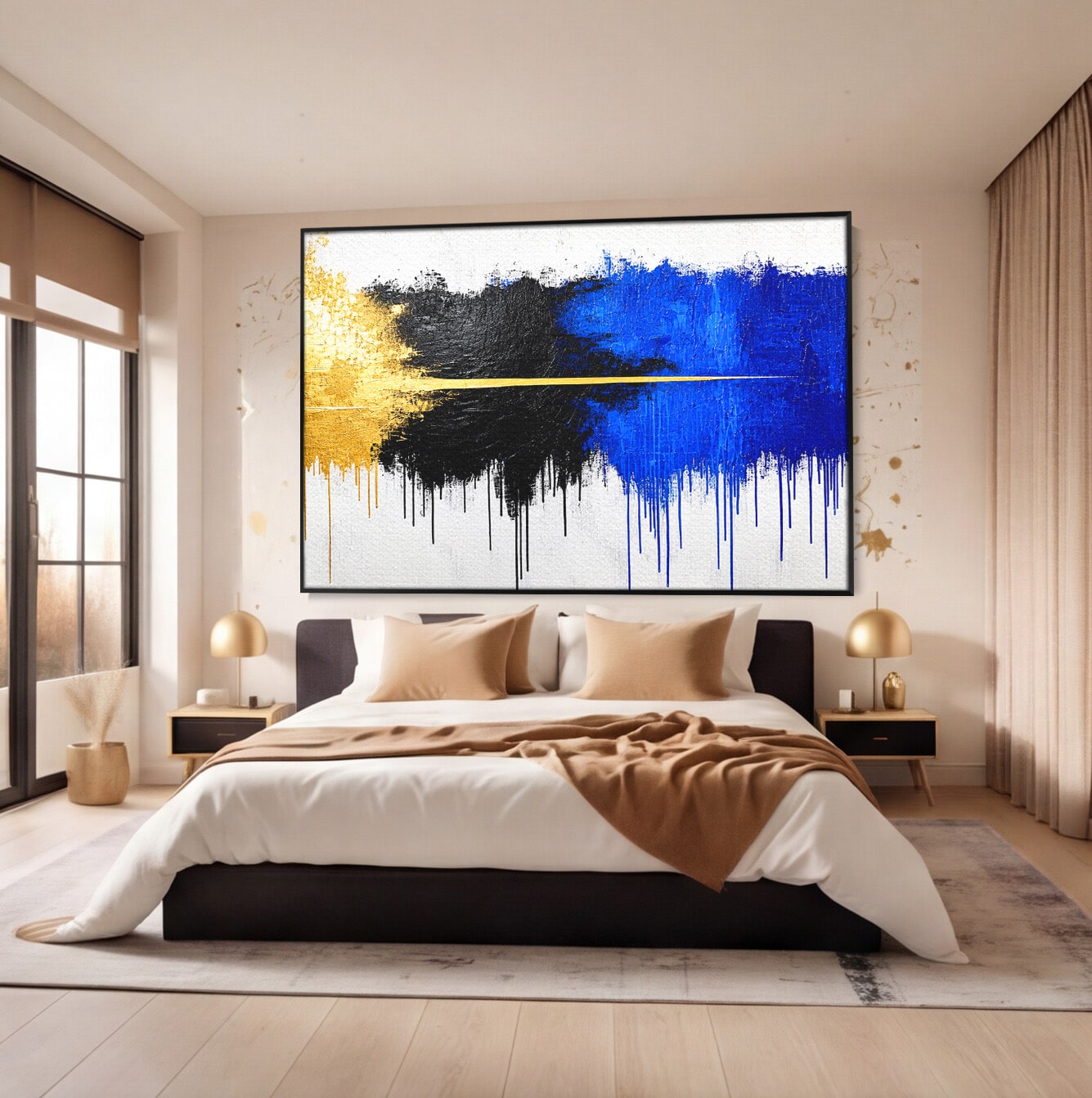 Tablou Canvas Premium LuxCanva® C1383, Impactul Culorilor, Abstract, Modern, Arta Contemporana, Living, Birou, Culori Vibrante