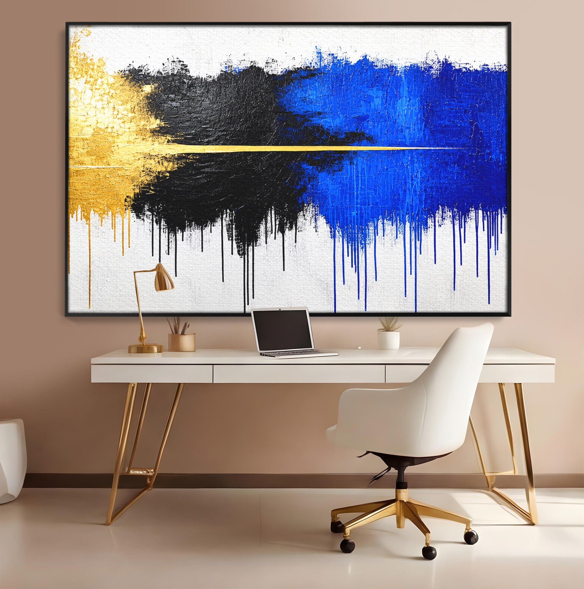 Tablou Canvas Premium LuxCanva® C1383, Impactul Culorilor, Abstract, Modern, Arta Contemporana, Living, Birou, Culori Vibrante