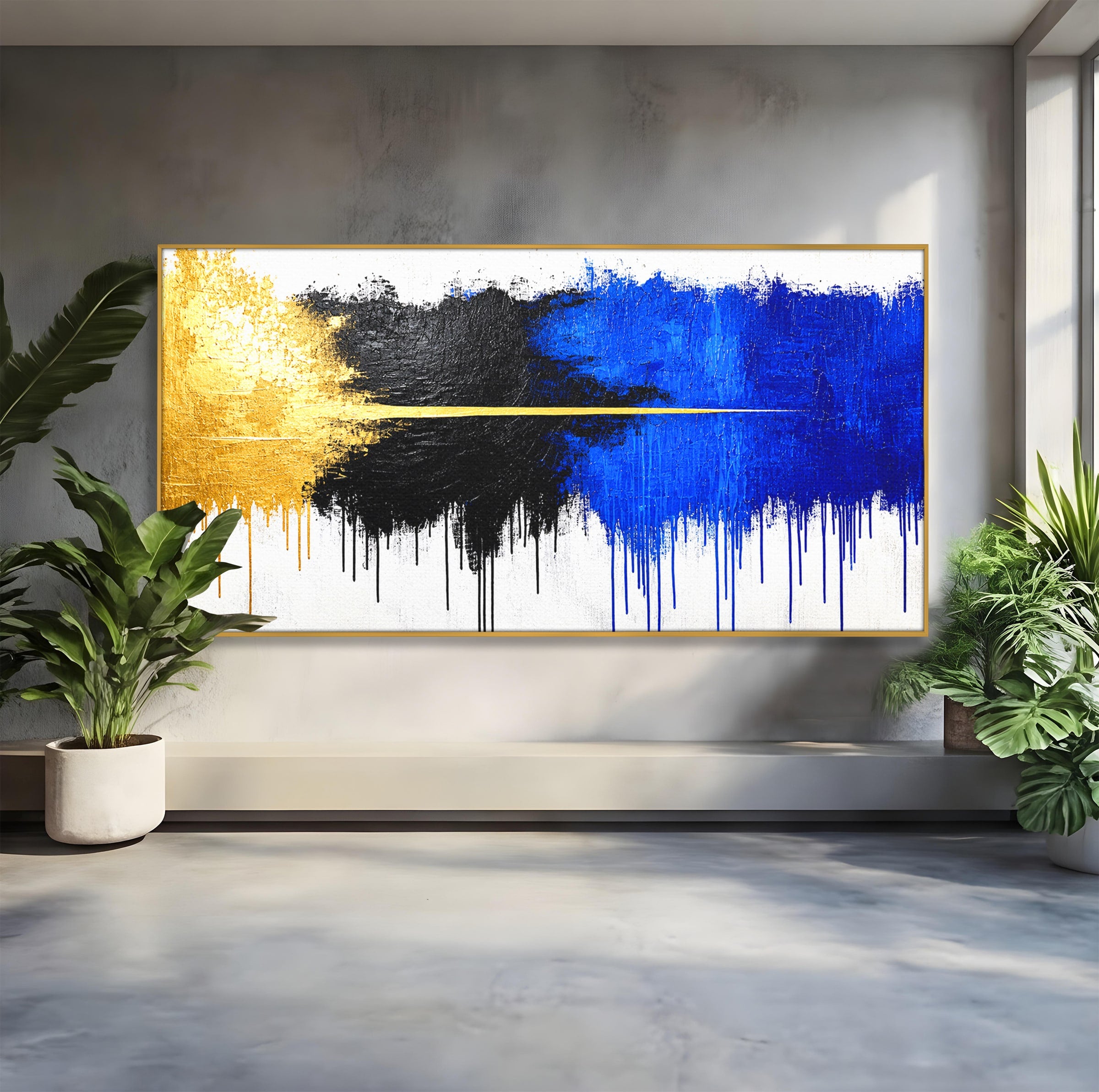 Tablou Canvas Premium LuxCanva® C1383, Impactul Culorilor, Abstract, Modern, Arta Contemporana, Living, Birou, Culori Vibrante