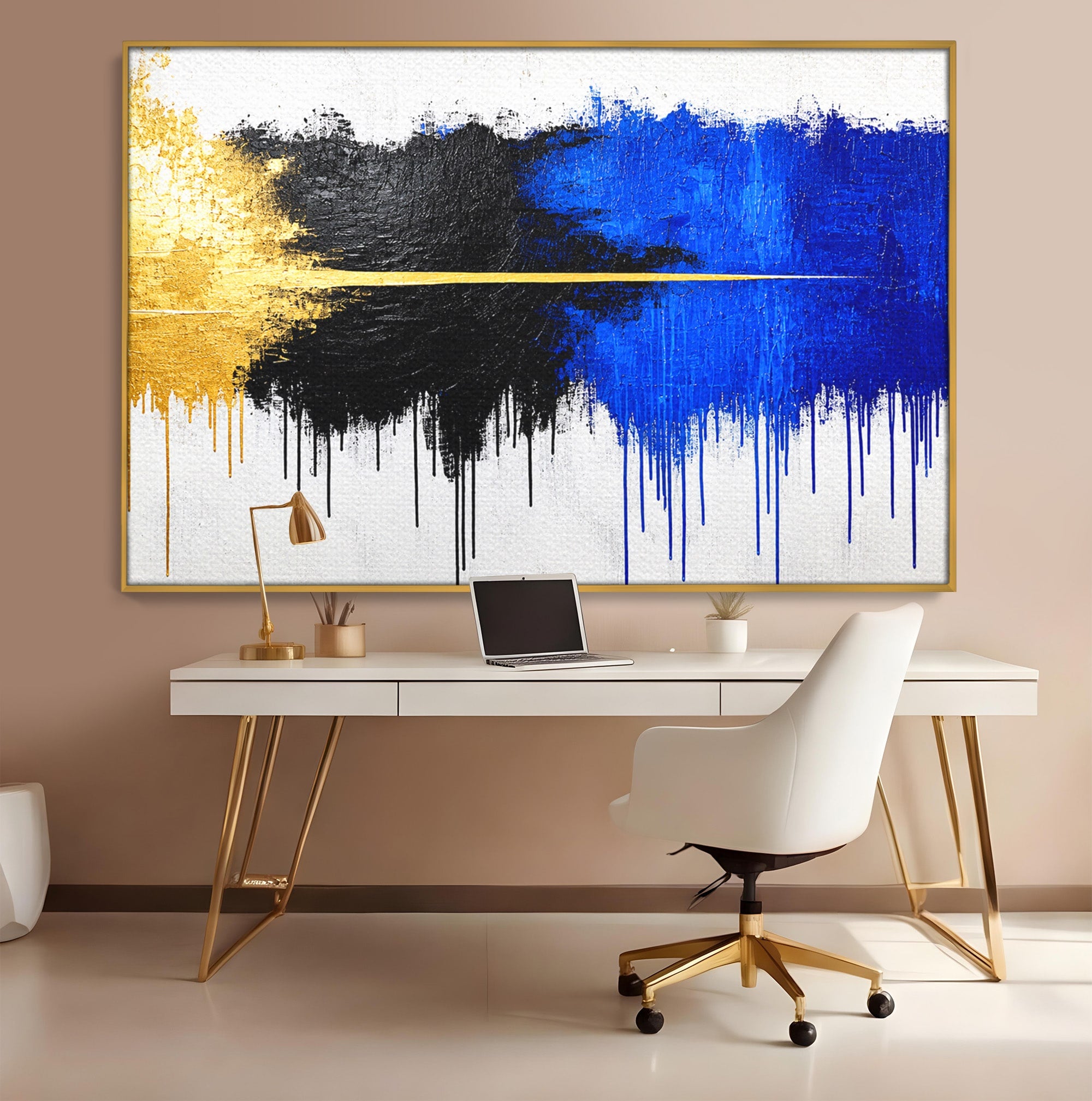 Tablou Canvas Premium LuxCanva® C1383, Impactul Culorilor, Abstract, Modern, Arta Contemporana, Living, Birou, Culori Vibrante