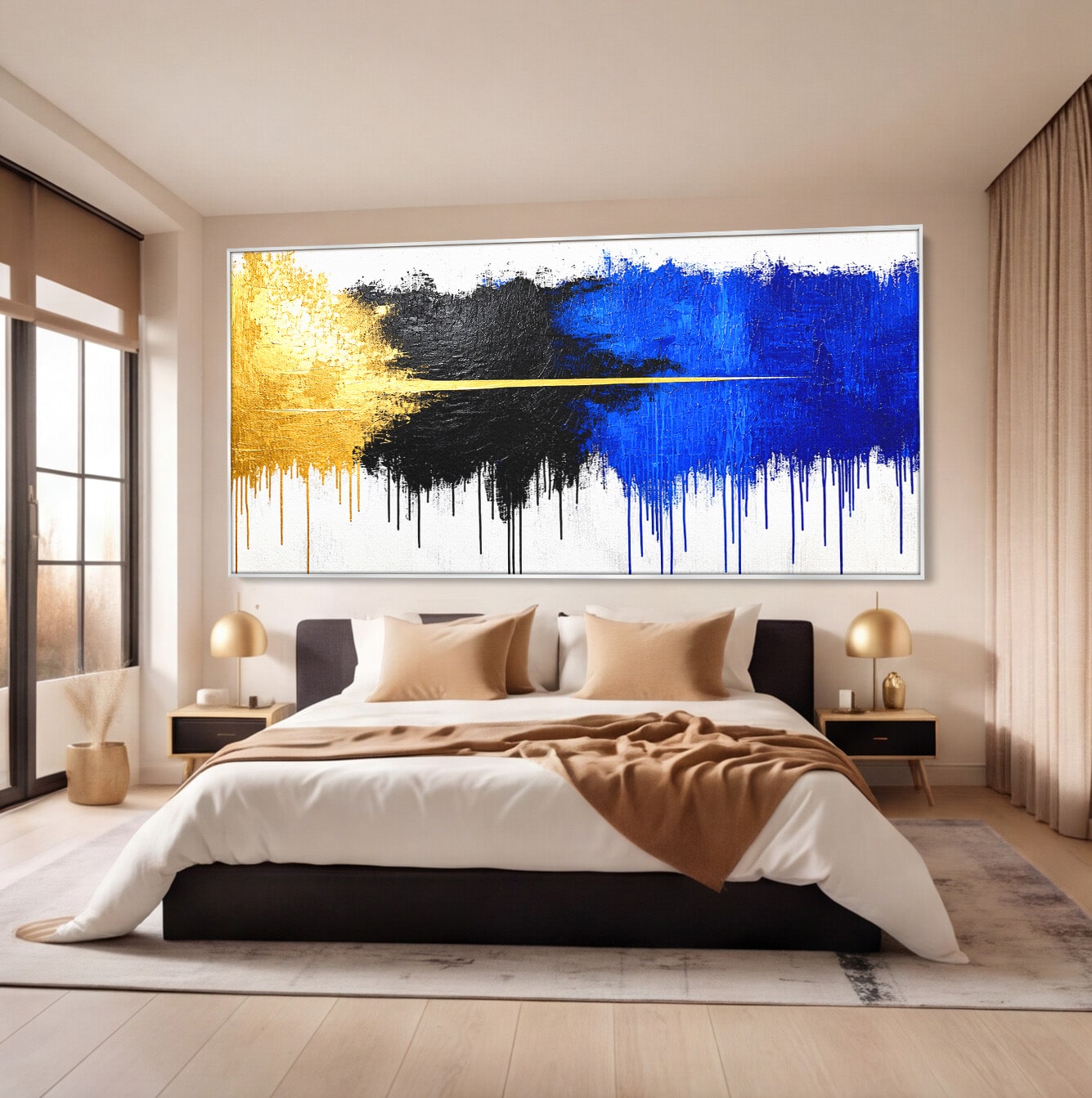 Tablou Canvas Premium LuxCanva® C1383, Impactul Culorilor, Abstract, Modern, Arta Contemporana, Living, Birou, Culori Vibrante