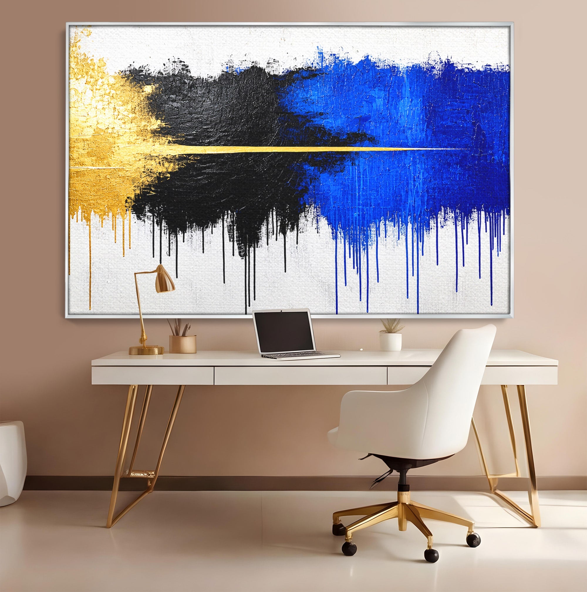 Tablou Canvas Premium LuxCanva® C1383, Impactul Culorilor, Abstract, Modern, Arta Contemporana, Living, Birou, Culori Vibrante