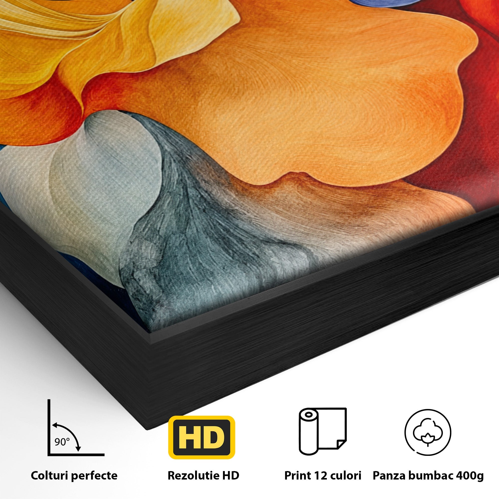 Tablou Canvas Premium LuxCanva® C1387, Fantezie Abstracta, Abstract, Culori, Vibrante, Arta, Living, Culori Vibrante