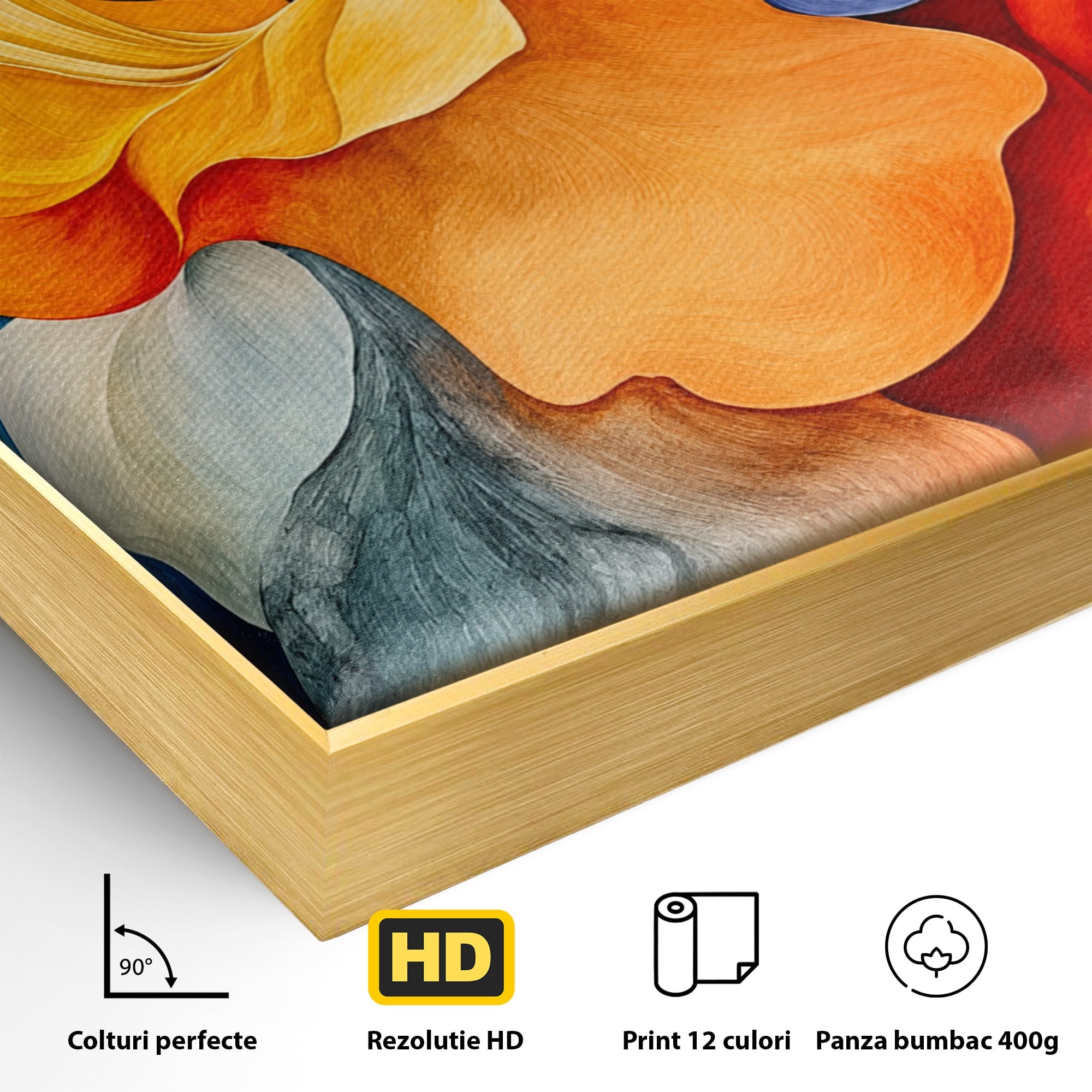 Tablou Canvas Premium LuxCanva® C1387, Fantezie Abstracta, Abstract, Culori, Vibrante, Arta, Living, Culori Vibrante