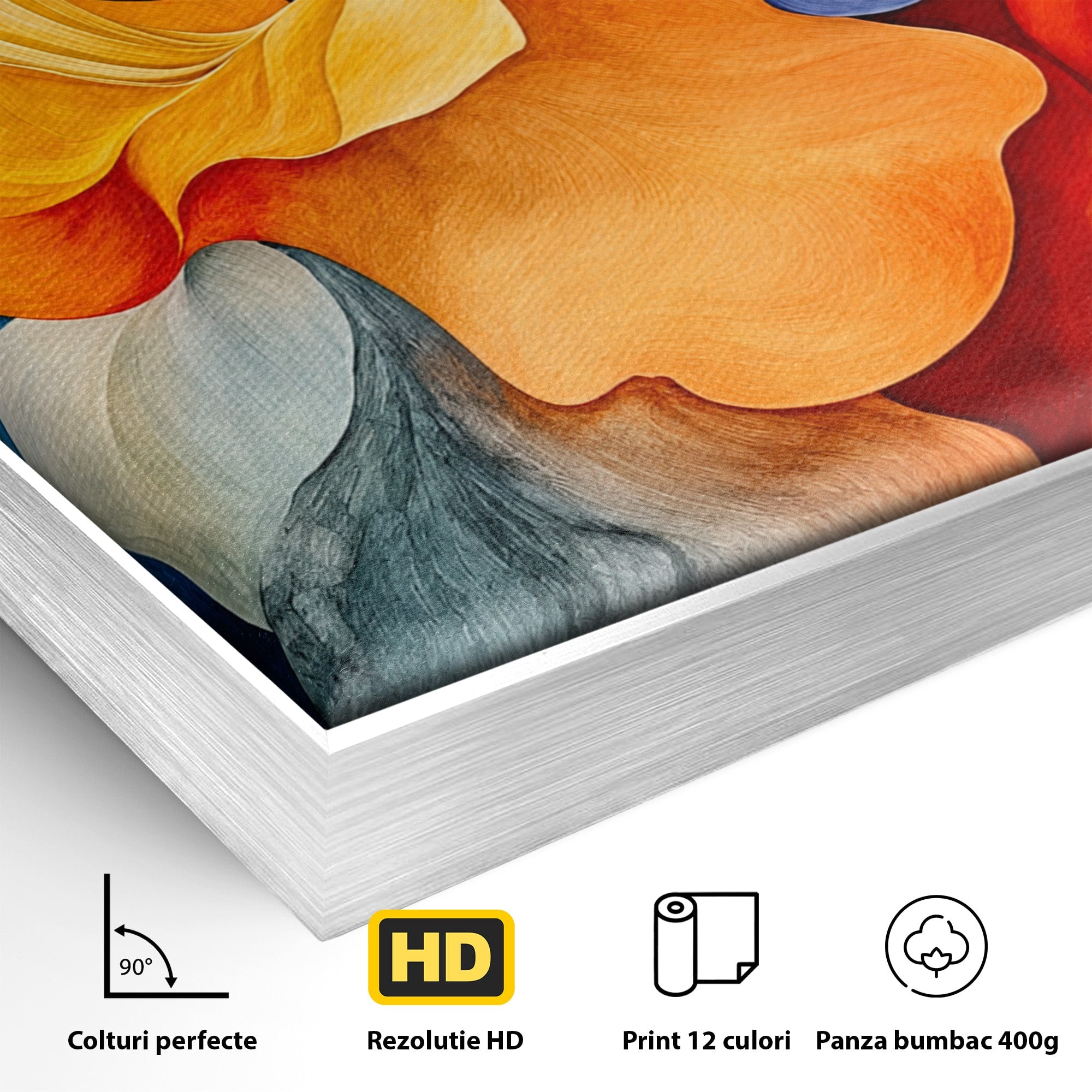 Tablou Canvas Premium LuxCanva® C1387, Fantezie Abstracta, Abstract, Culori, Vibrante, Arta, Living, Culori Vibrante