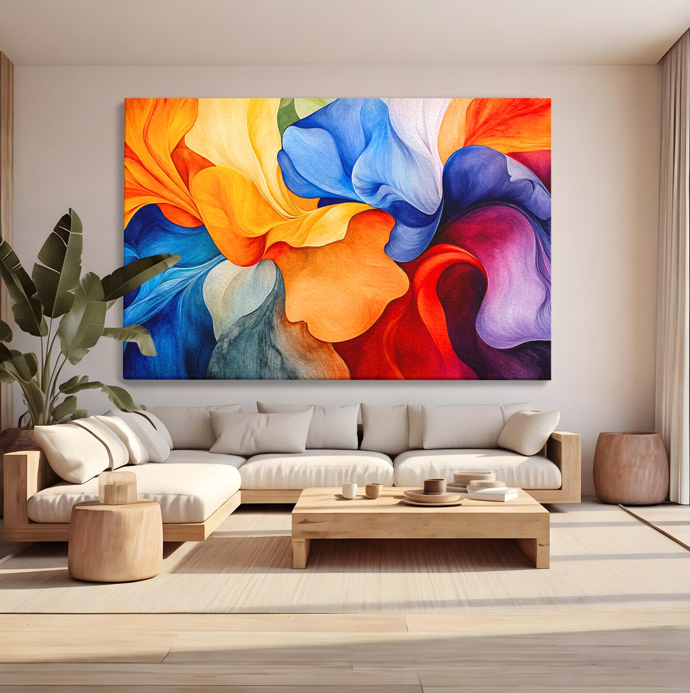 Tablou Canvas Premium LuxCanva® C1387, Fantezie Abstracta, Abstract, Culori, Vibrante, Arta, Living, Culori Vibrante