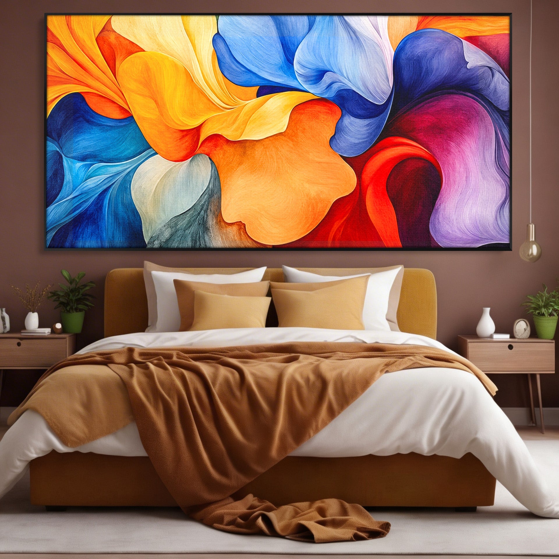 Tablou Canvas Premium LuxCanva® C1387, Fantezie Abstracta, Abstract, Culori, Vibrante, Arta, Living, Culori Vibrante