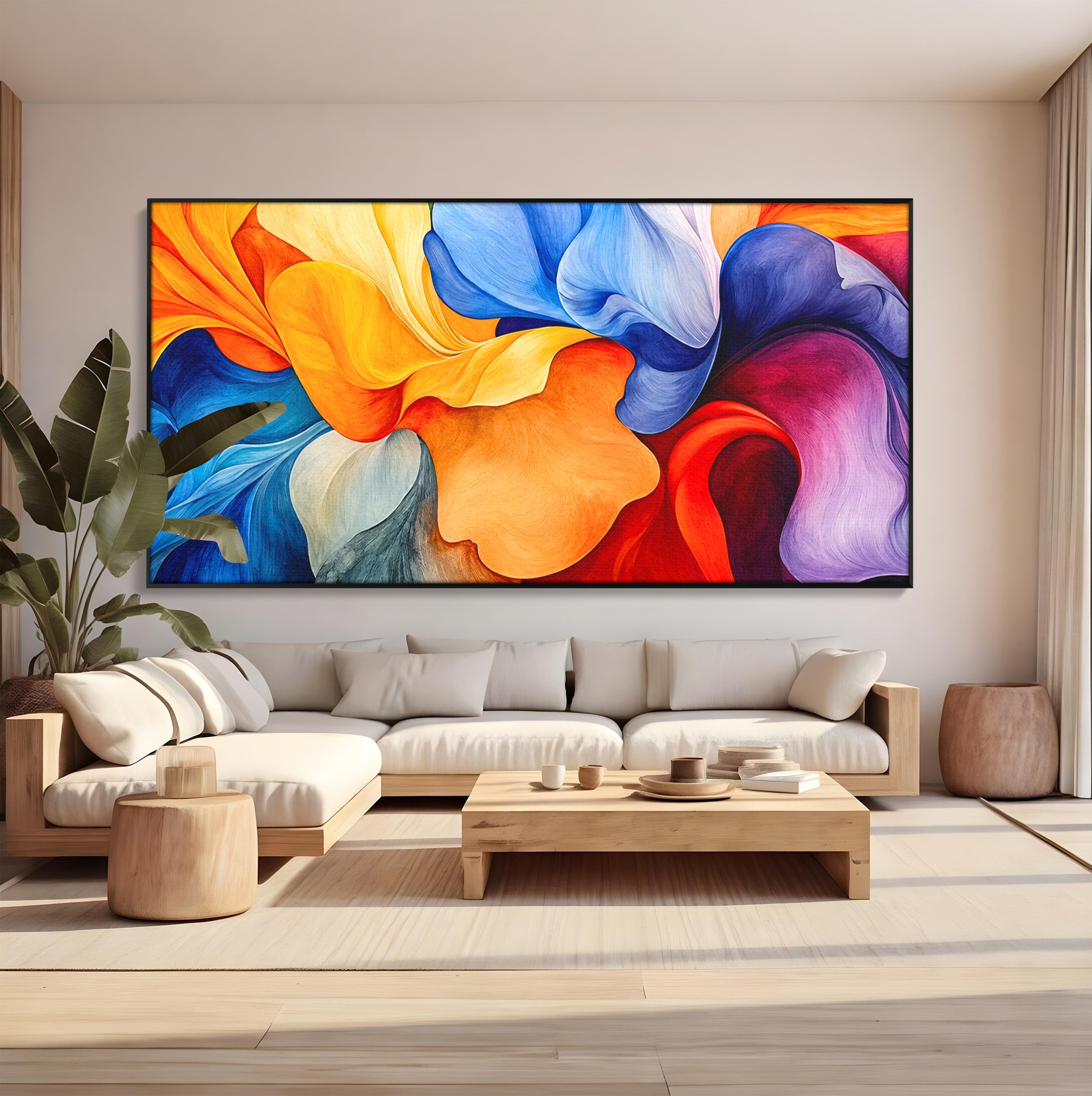 Tablou Canvas Premium LuxCanva® C1387, Fantezie Abstracta, Abstract, Culori, Vibrante, Arta, Living, Culori Vibrante