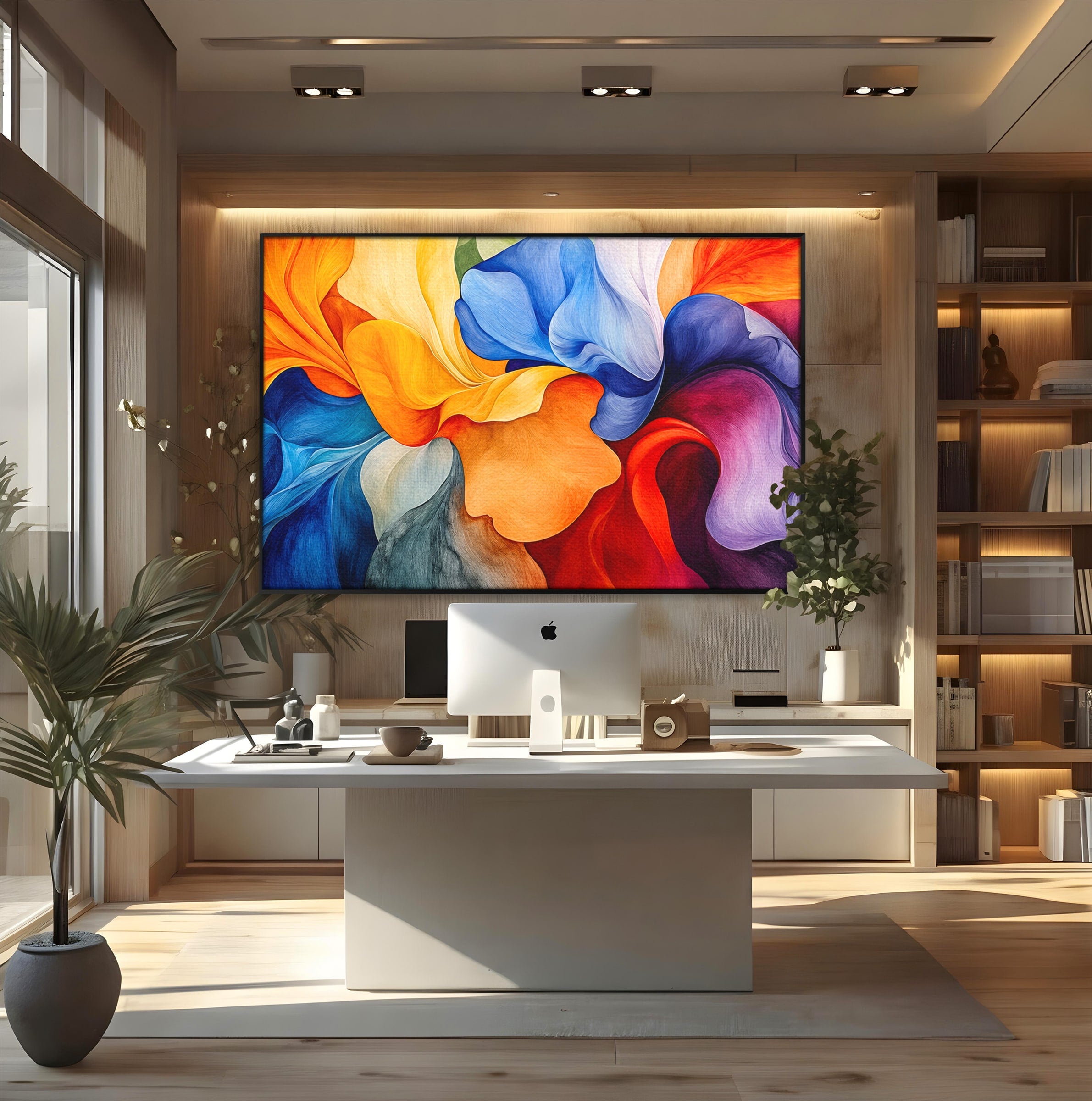 Tablou Canvas Premium LuxCanva® C1387, Fantezie Abstracta, Abstract, Culori, Vibrante, Arta, Living, Culori Vibrante