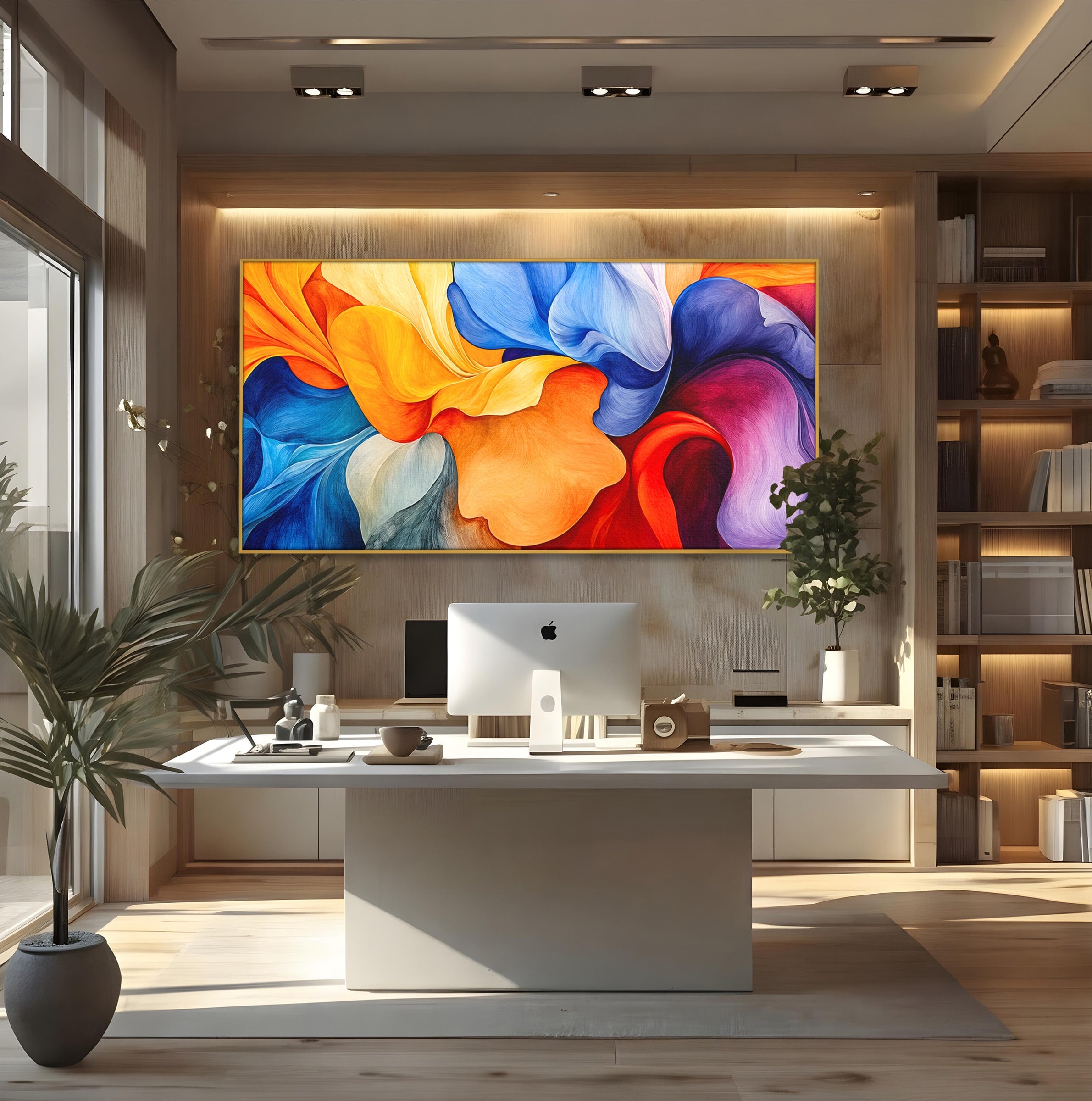 Tablou Canvas Premium LuxCanva® C1387, Fantezie Abstracta, Abstract, Culori, Vibrante, Arta, Living, Culori Vibrante