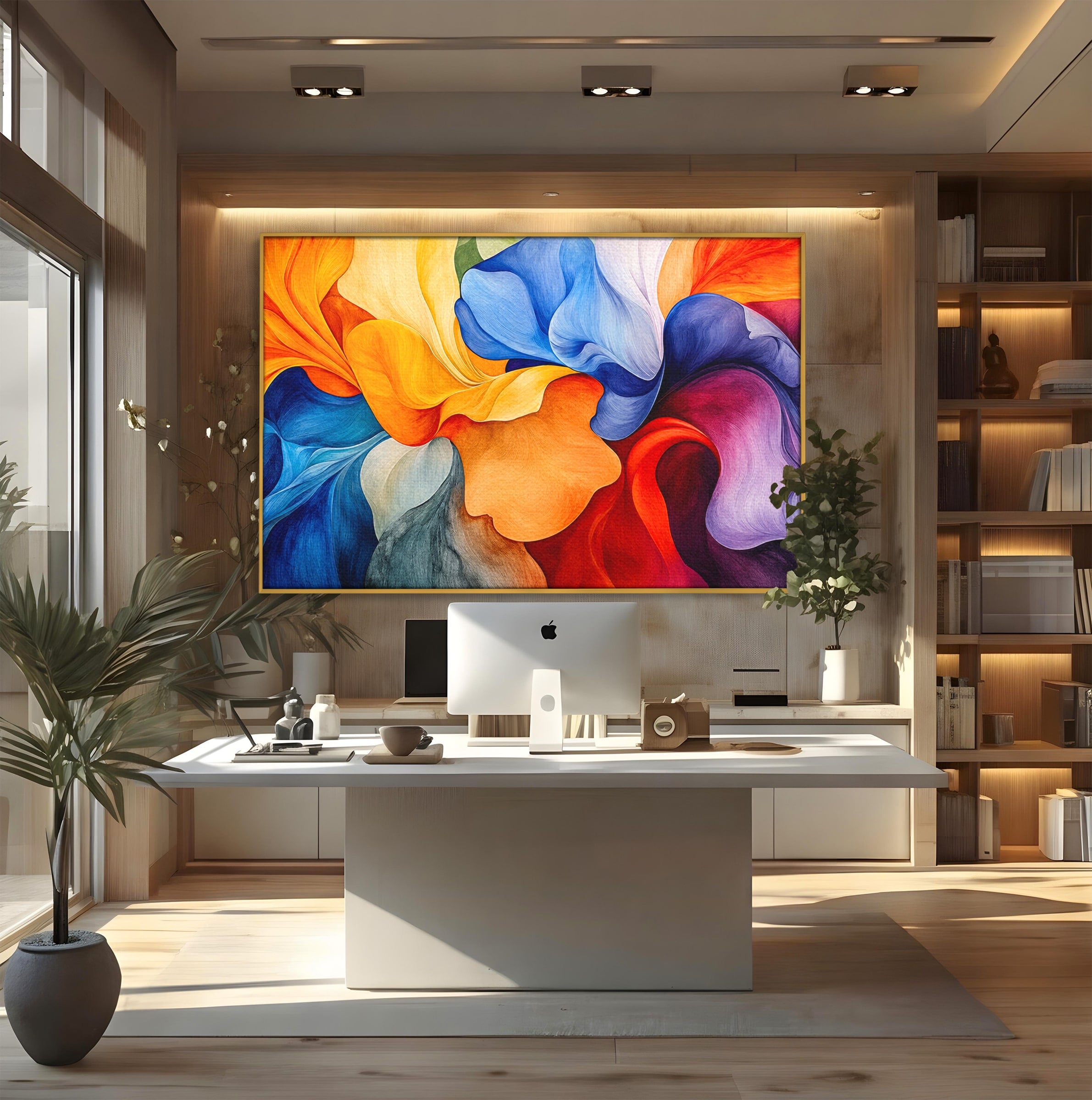Tablou Canvas Premium LuxCanva® C1387, Fantezie Abstracta, Abstract, Culori, Vibrante, Arta, Living, Culori Vibrante