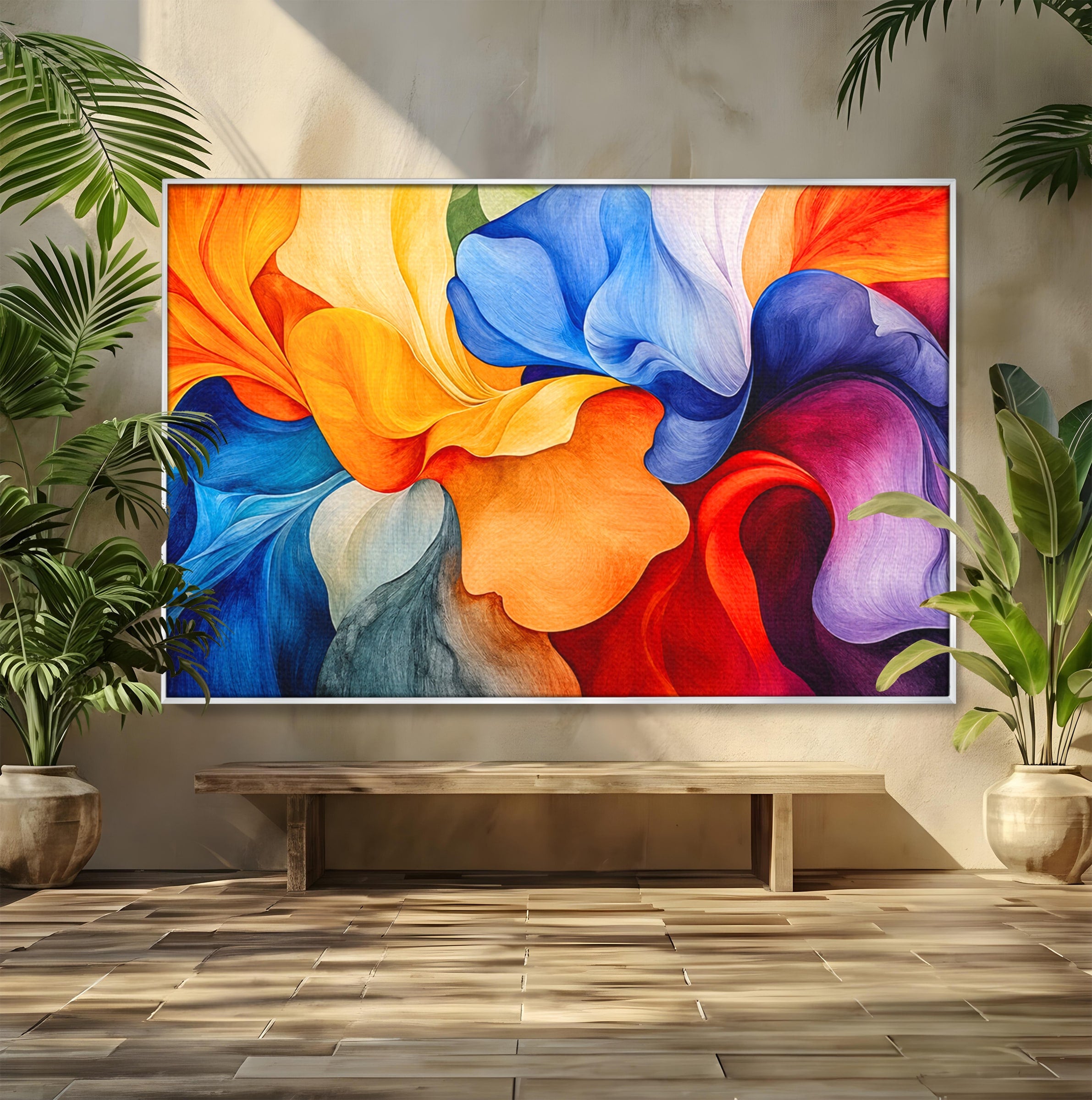 Tablou Canvas Premium LuxCanva® C1387, Fantezie Abstracta, Abstract, Culori, Vibrante, Arta, Living, Culori Vibrante