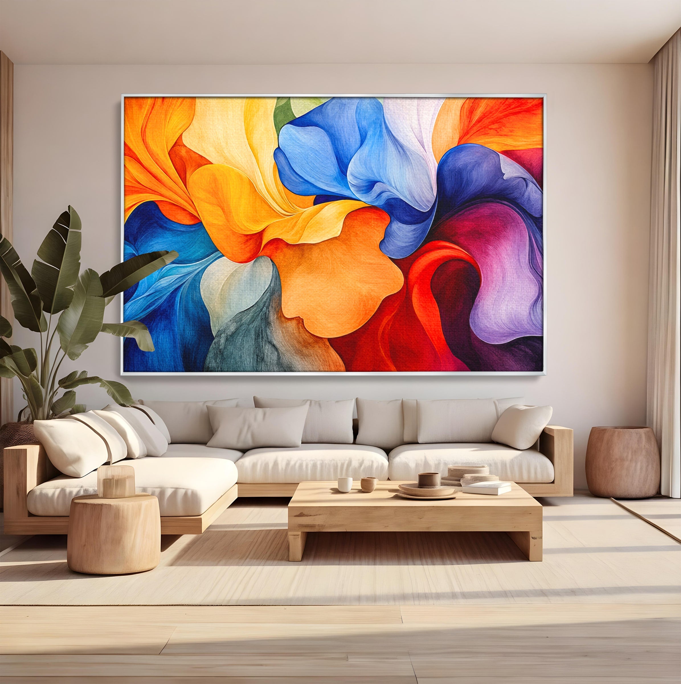 Tablou Canvas Premium LuxCanva® C1387, Fantezie Abstracta, Abstract, Culori, Vibrante, Arta, Living, Culori Vibrante