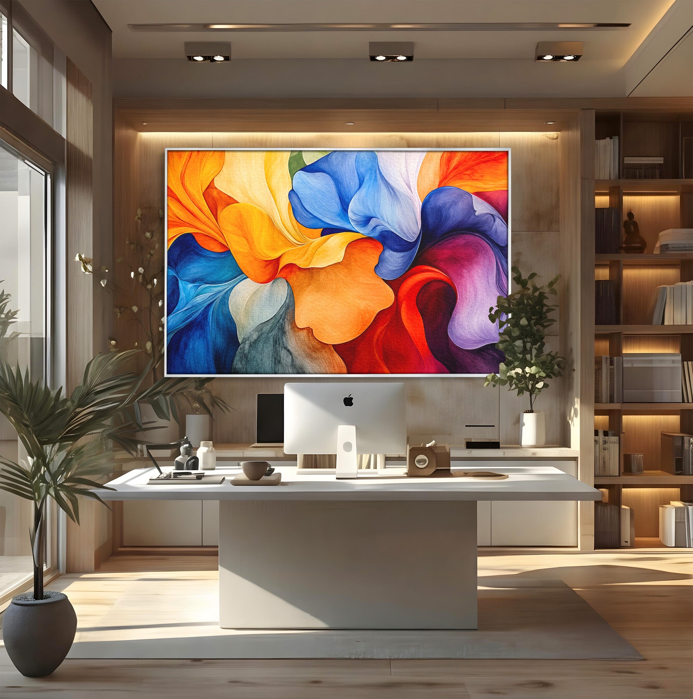 Tablou Canvas Premium LuxCanva® C1387, Fantezie Abstracta, Abstract, Culori, Vibrante, Arta, Living, Culori Vibrante