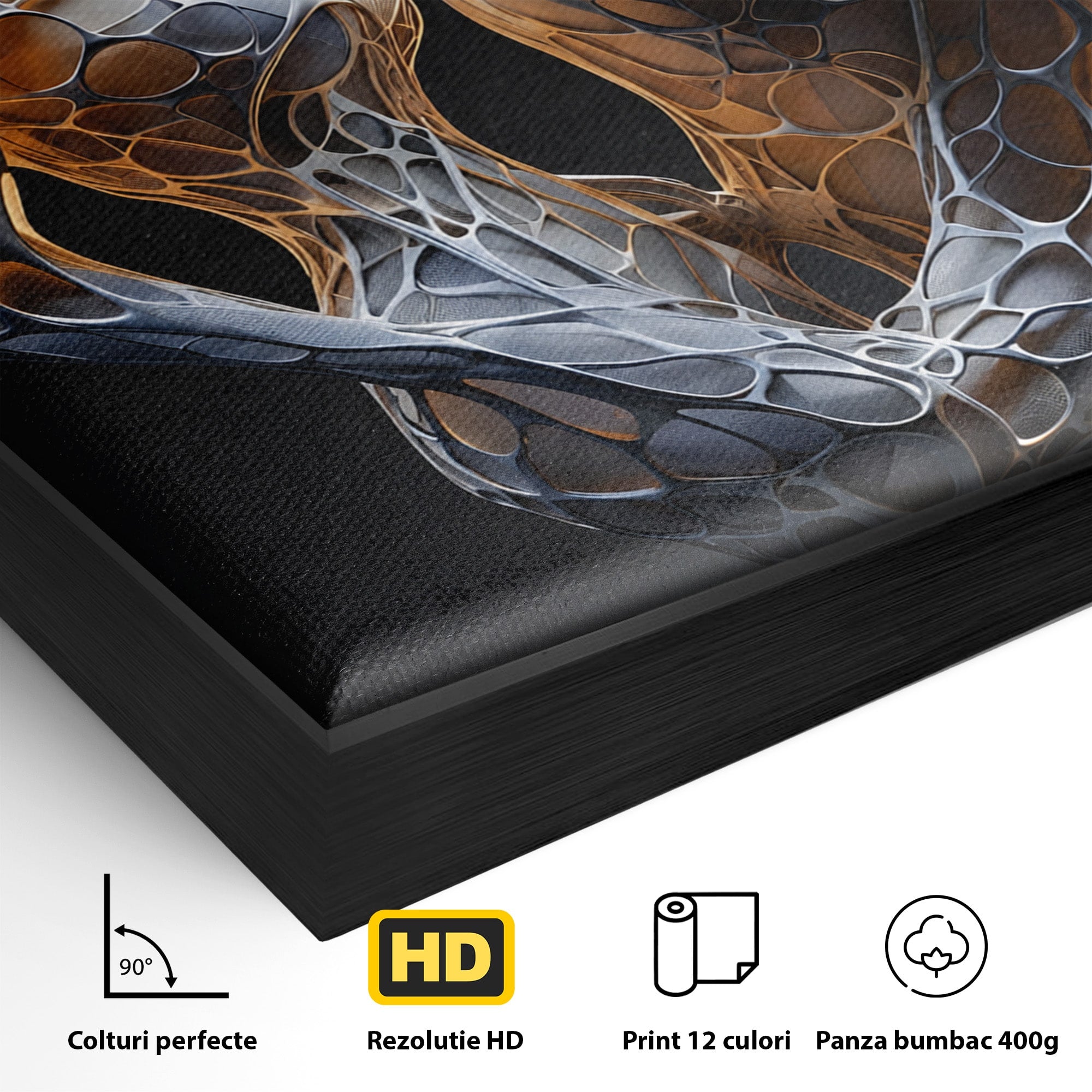 Tablou Canvas Premium LuxCanva® C1389, Imbratisare Abstracta, Cuplu, Abstract, Iubire, Sculptura, Dormitor, Living, Culori Vibrante