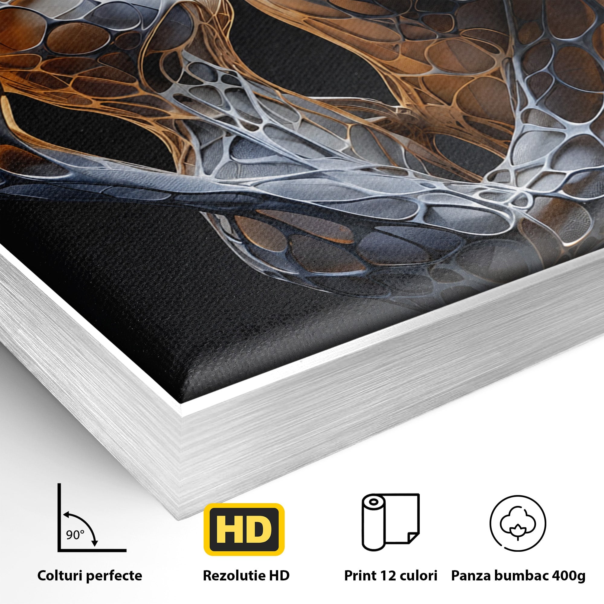 Tablou Canvas Premium LuxCanva® C1389, Imbratisare Abstracta, Cuplu, Abstract, Iubire, Sculptura, Dormitor, Living, Culori Vibrante
