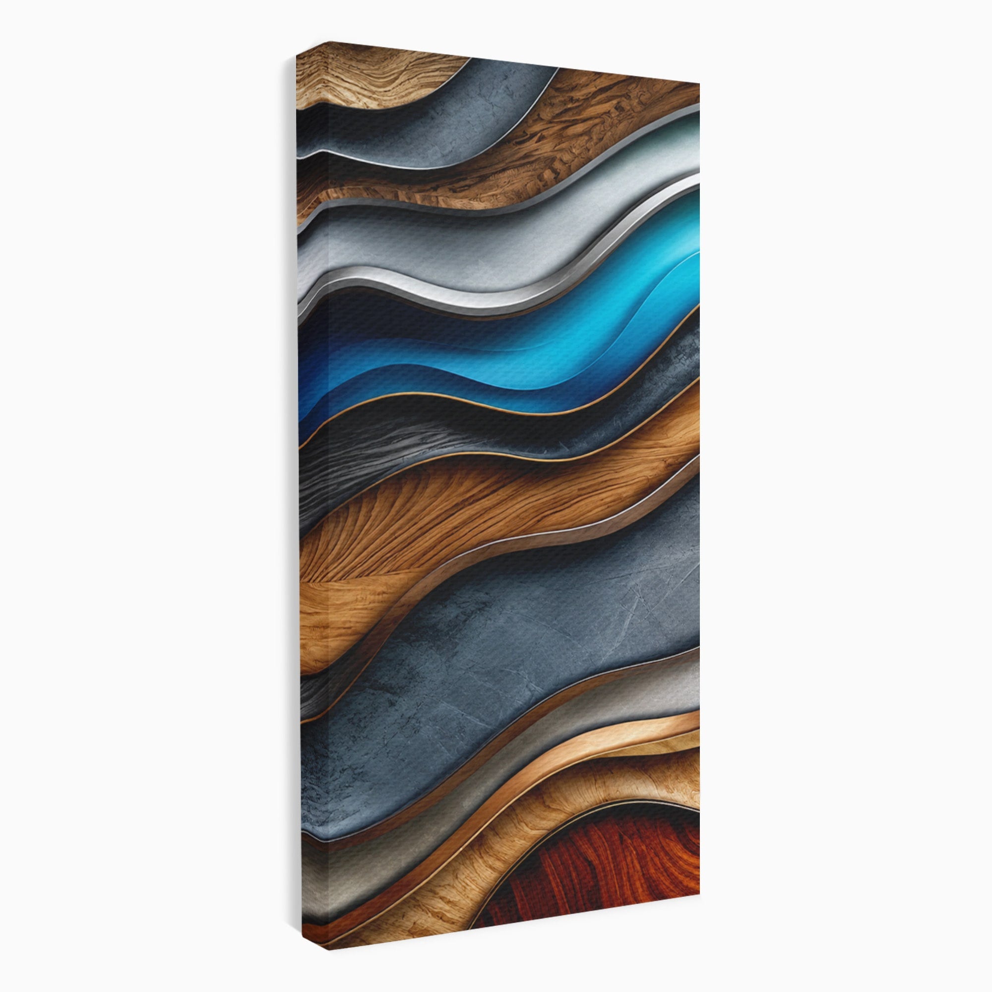 Tablou Canvas Premium LuxCanva® C1390, Valuri Abstracte, Abstract, Valuri, Textura, Living, Birou, Culori Vibrante