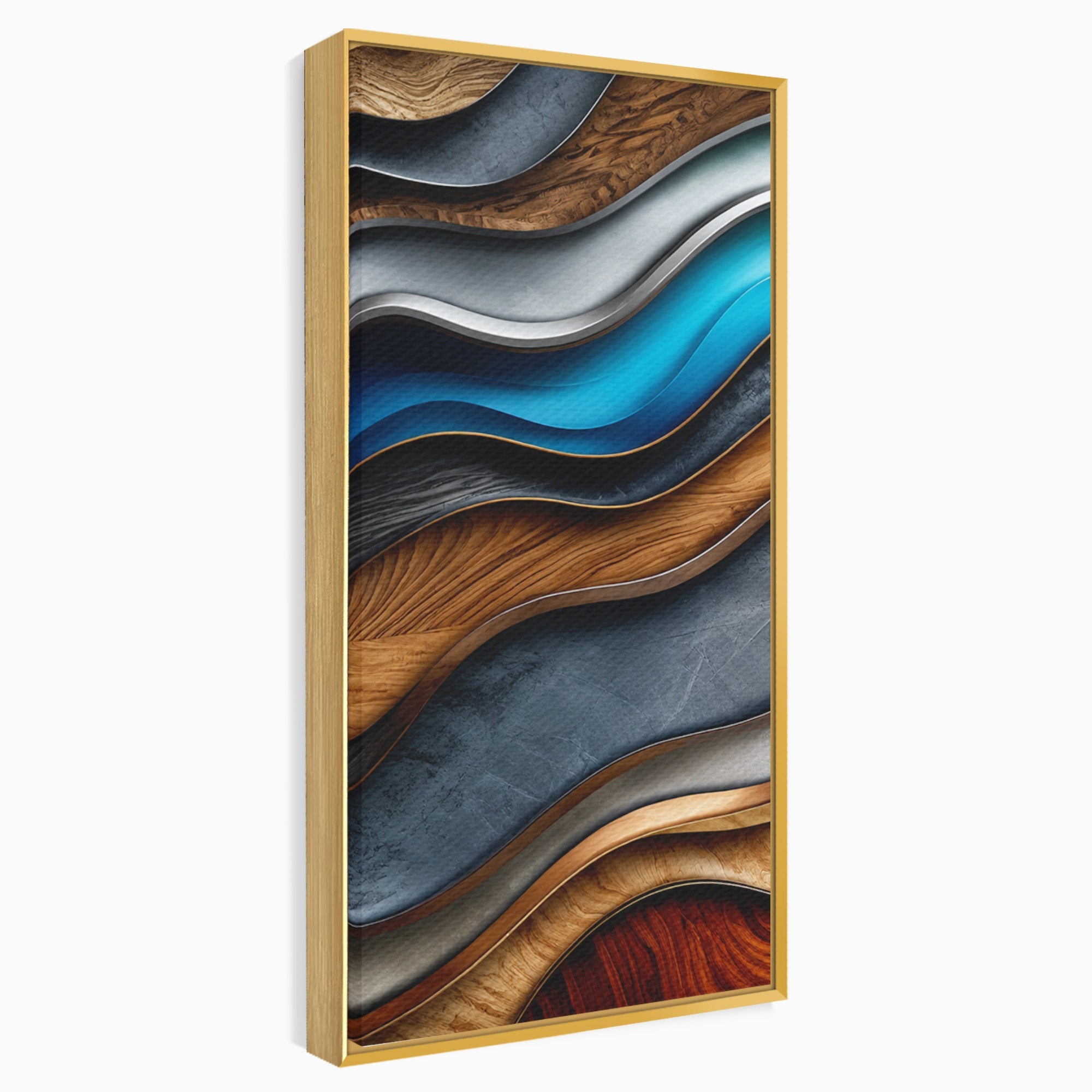 Tablou Canvas Premium LuxCanva® C1390, Valuri Abstracte, Abstract, Valuri, Textura, Living, Birou, Culori Vibrante