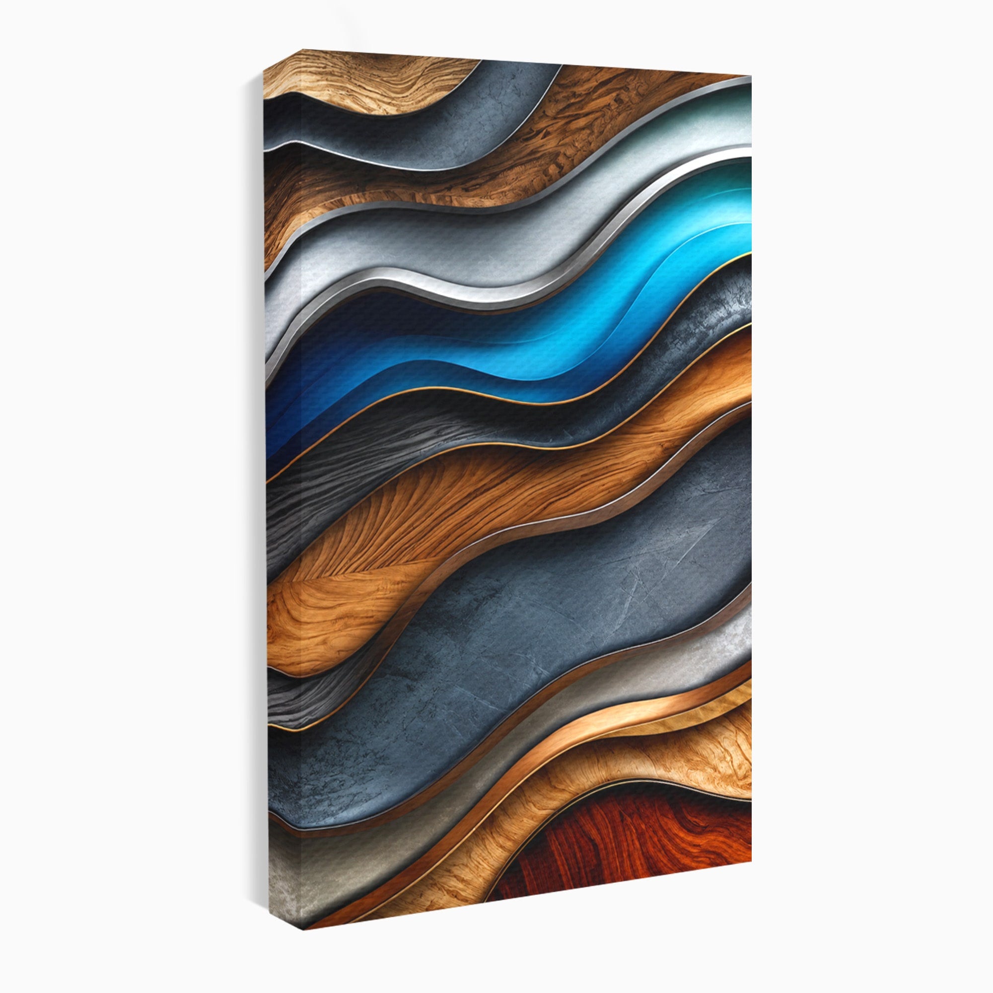 Tablou Canvas Premium LuxCanva® C1390, Valuri Abstracte, Abstract, Valuri, Textura, Living, Birou, Culori Vibrante