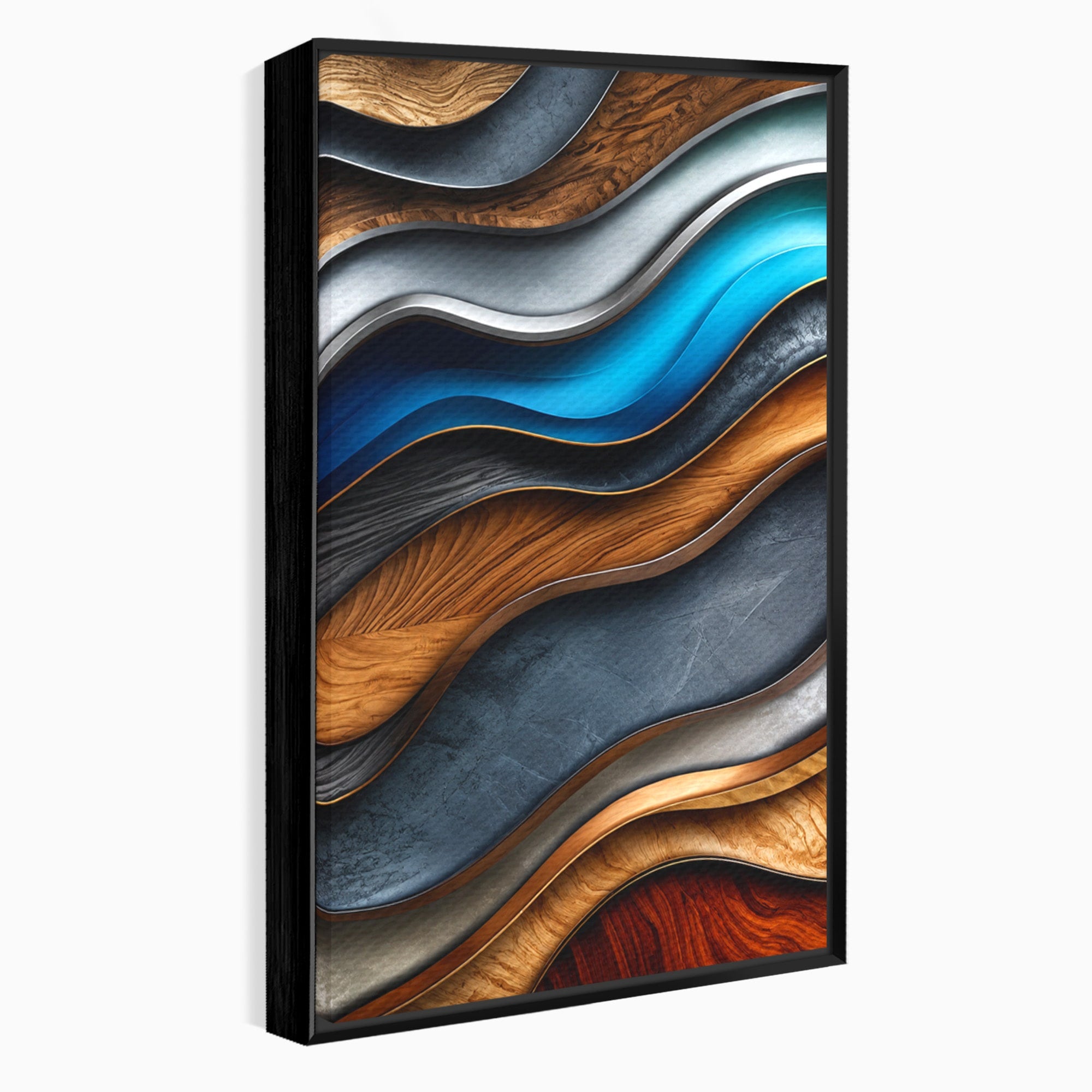 Tablou Canvas Premium LuxCanva® C1390, Valuri Abstracte, Abstract, Valuri, Textura, Living, Birou, Culori Vibrante
