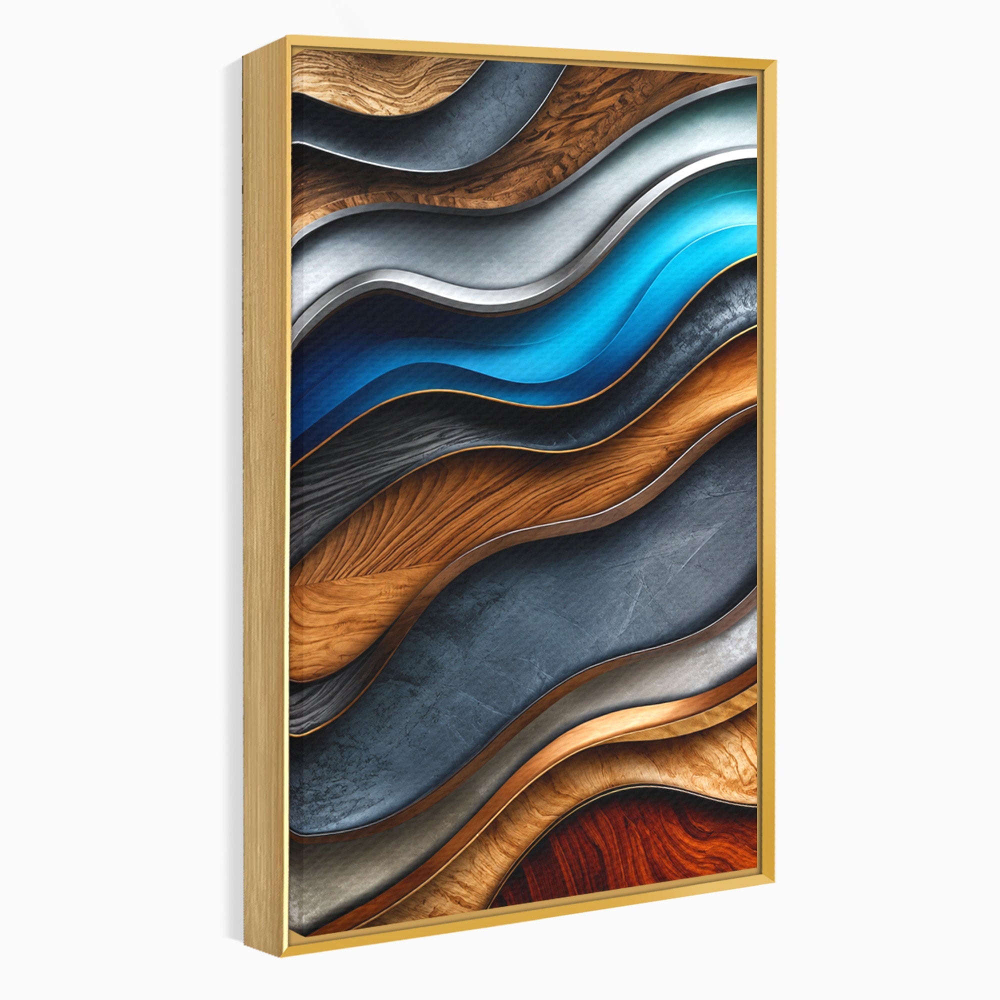 Tablou Canvas Premium LuxCanva® C1390, Valuri Abstracte, Abstract, Valuri, Textura, Living, Birou, Culori Vibrante