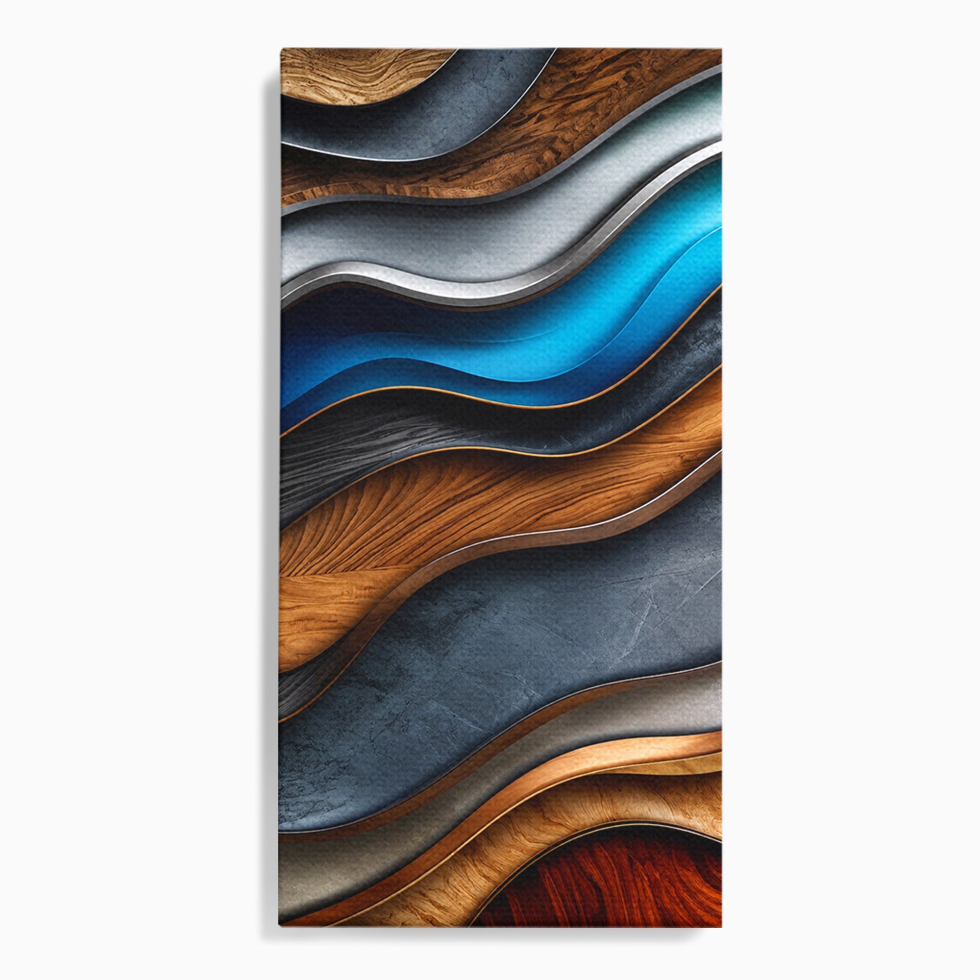 Tablou Canvas Premium LuxCanva® C1390, Valuri Abstracte, Abstract, Valuri, Textura, Living, Birou, Culori Vibrante