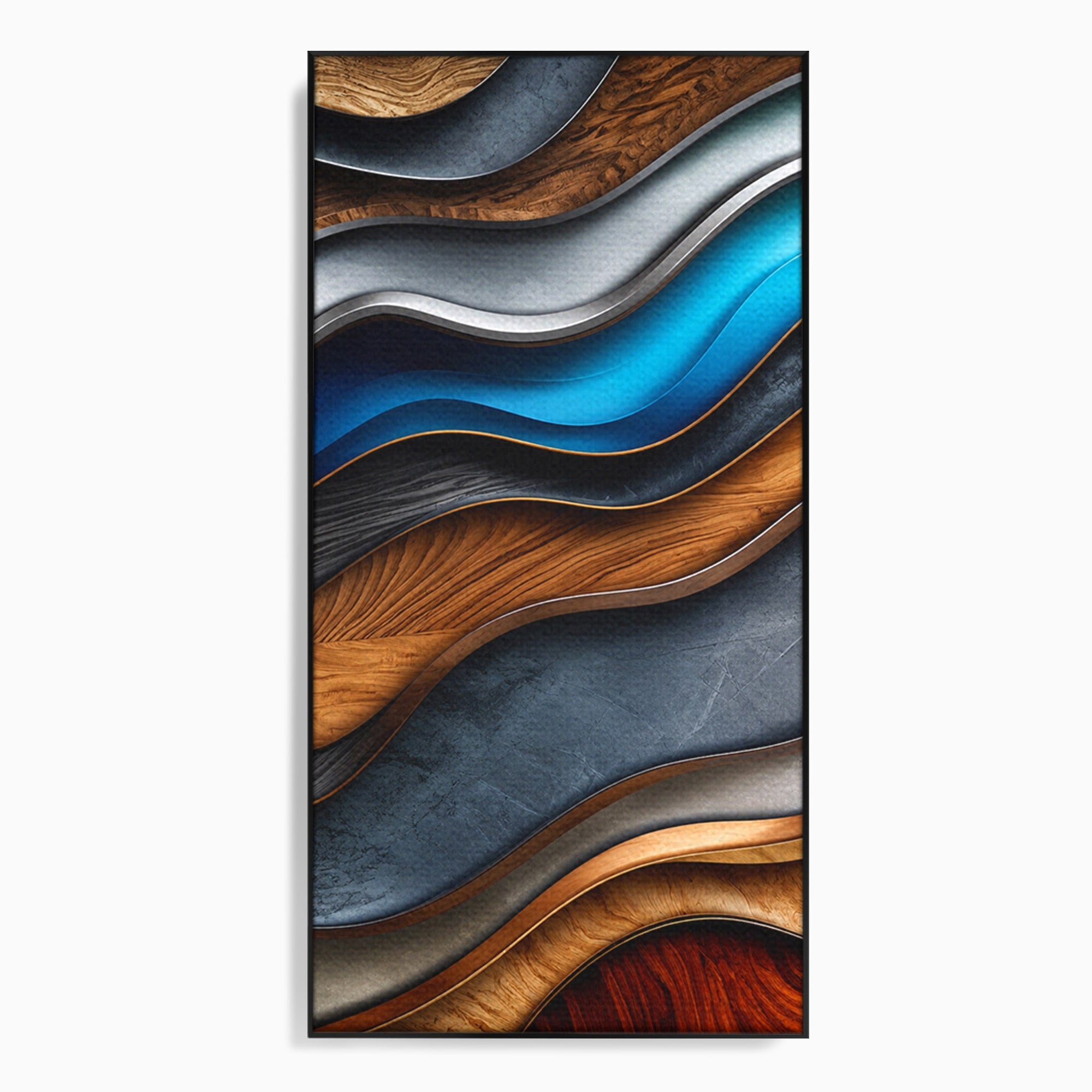Tablou Canvas Premium LuxCanva® C1390, Valuri Abstracte, Abstract, Valuri, Textura, Living, Birou, Culori Vibrante