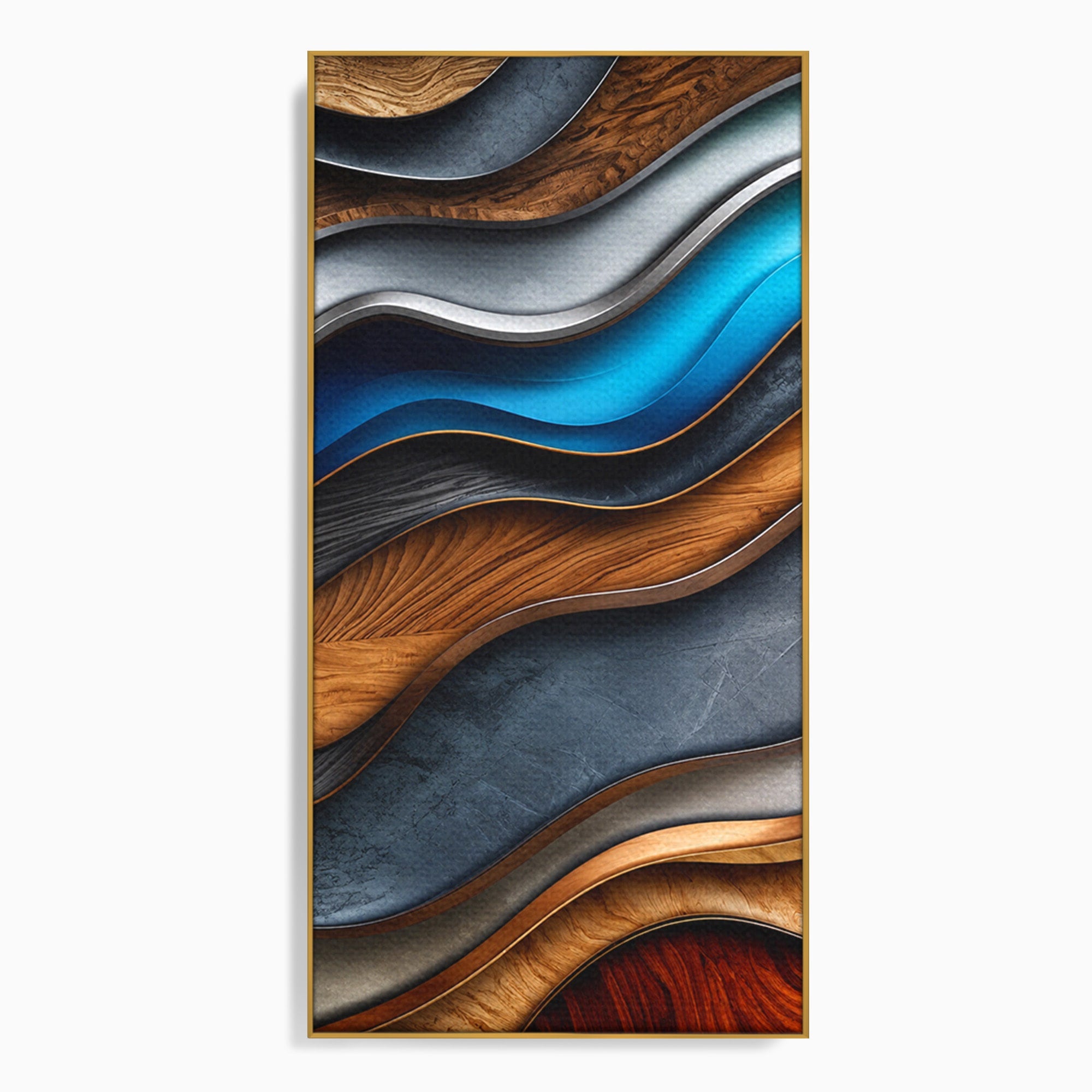 Tablou Canvas Premium LuxCanva® C1390, Valuri Abstracte, Abstract, Valuri, Textura, Living, Birou, Culori Vibrante