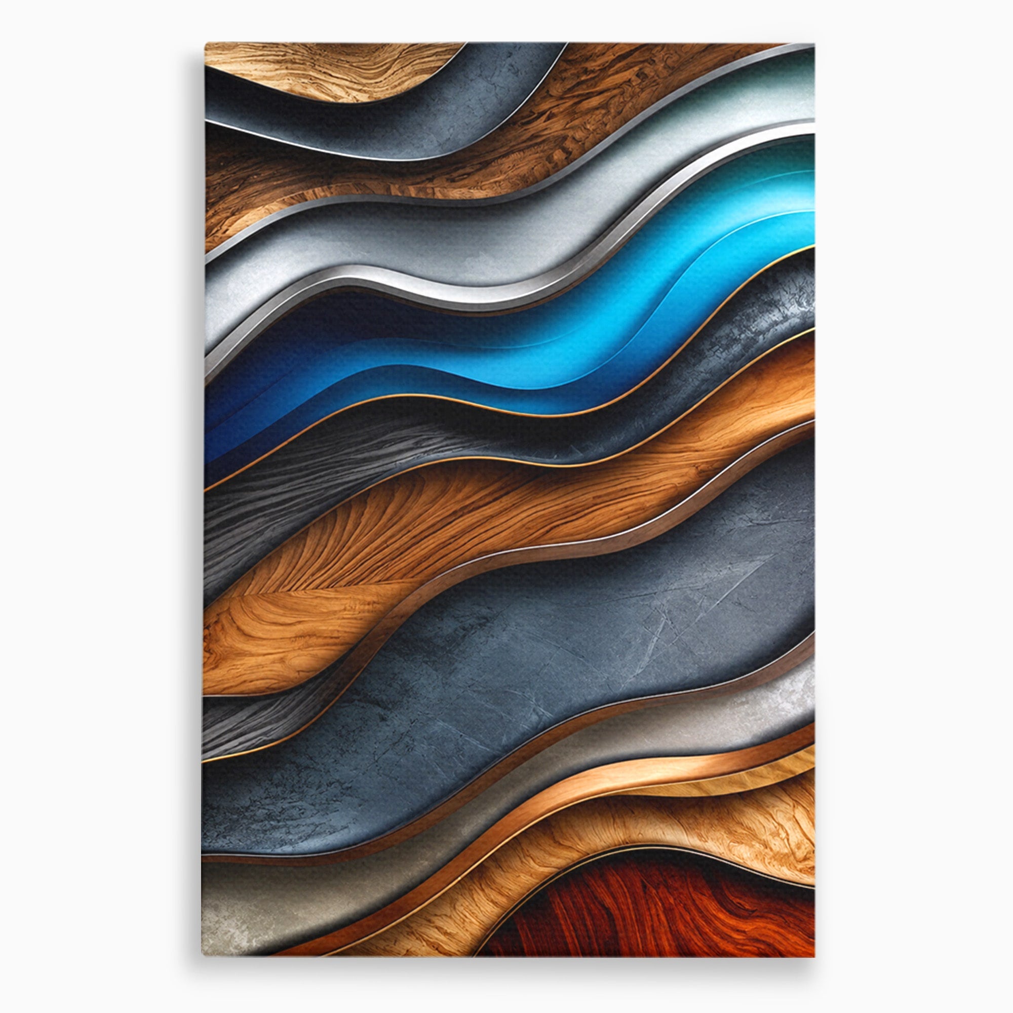 Tablou Canvas Premium LuxCanva® C1390, Valuri Abstracte, Abstract, Valuri, Textura, Living, Birou, Culori Vibrante